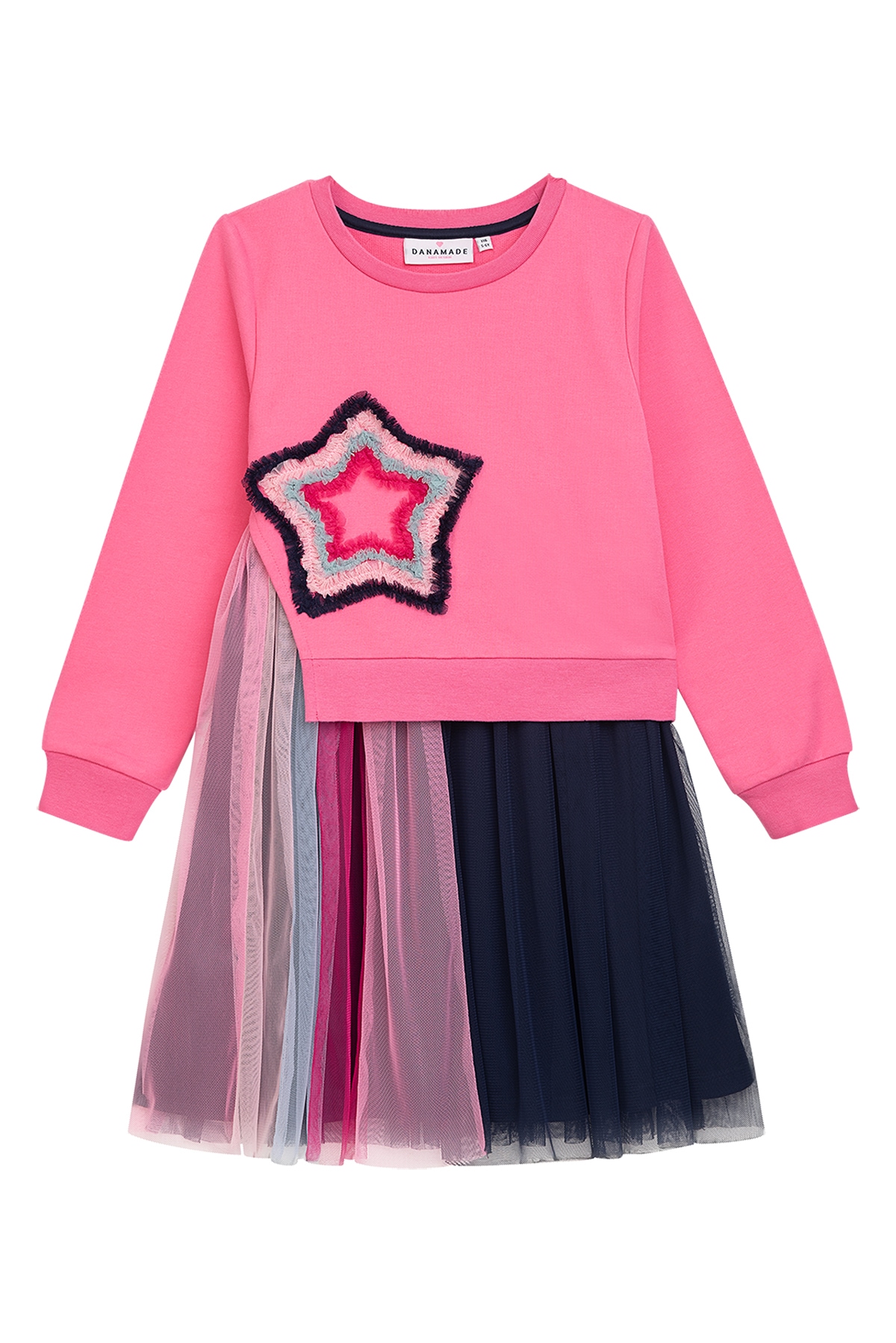 Danamade Mädchen Jerseykleid »Dresses DFELIA« in rosa, Größe 140