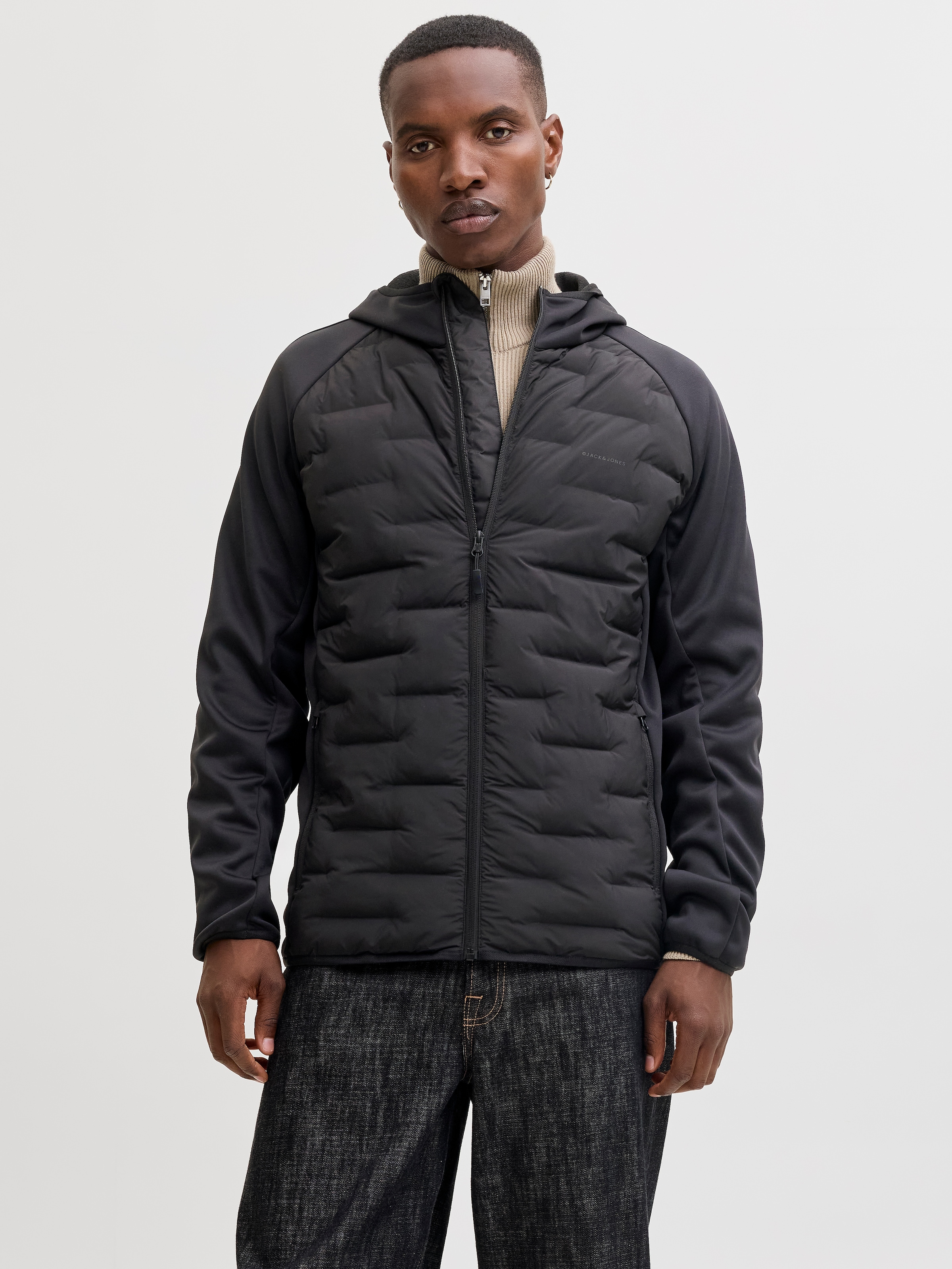 Jack & Jones Steppjacke »JJEPERFECT HYBRID JACKET NOOS« mit Kapuze mit Kapuze