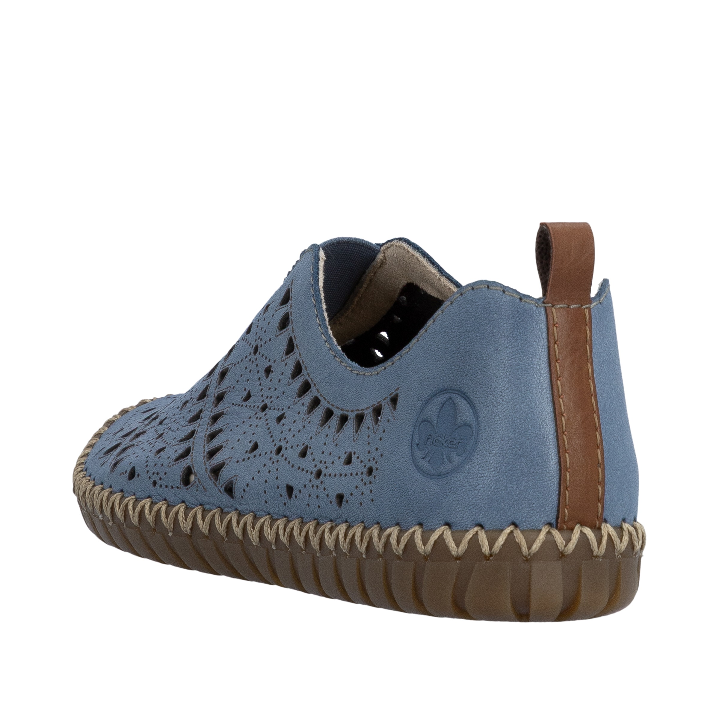 Rieker Slipper  Schlupfschuh, Halbschuh, Urlaubsschuh mit Perforation