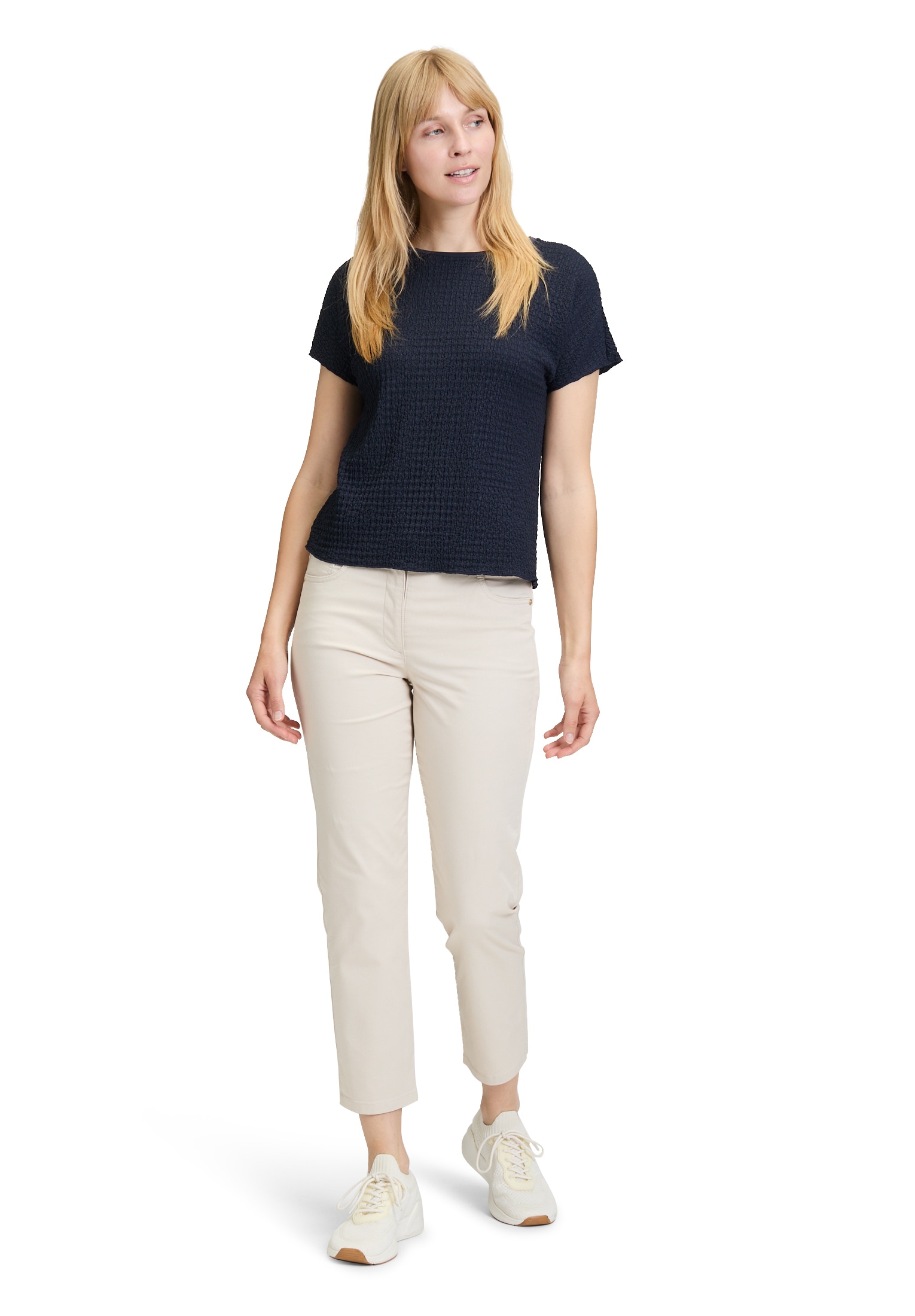 Betty Barclay Kurzarmshirt »Strukturshirt mit U-Boot-Ausschnitt«