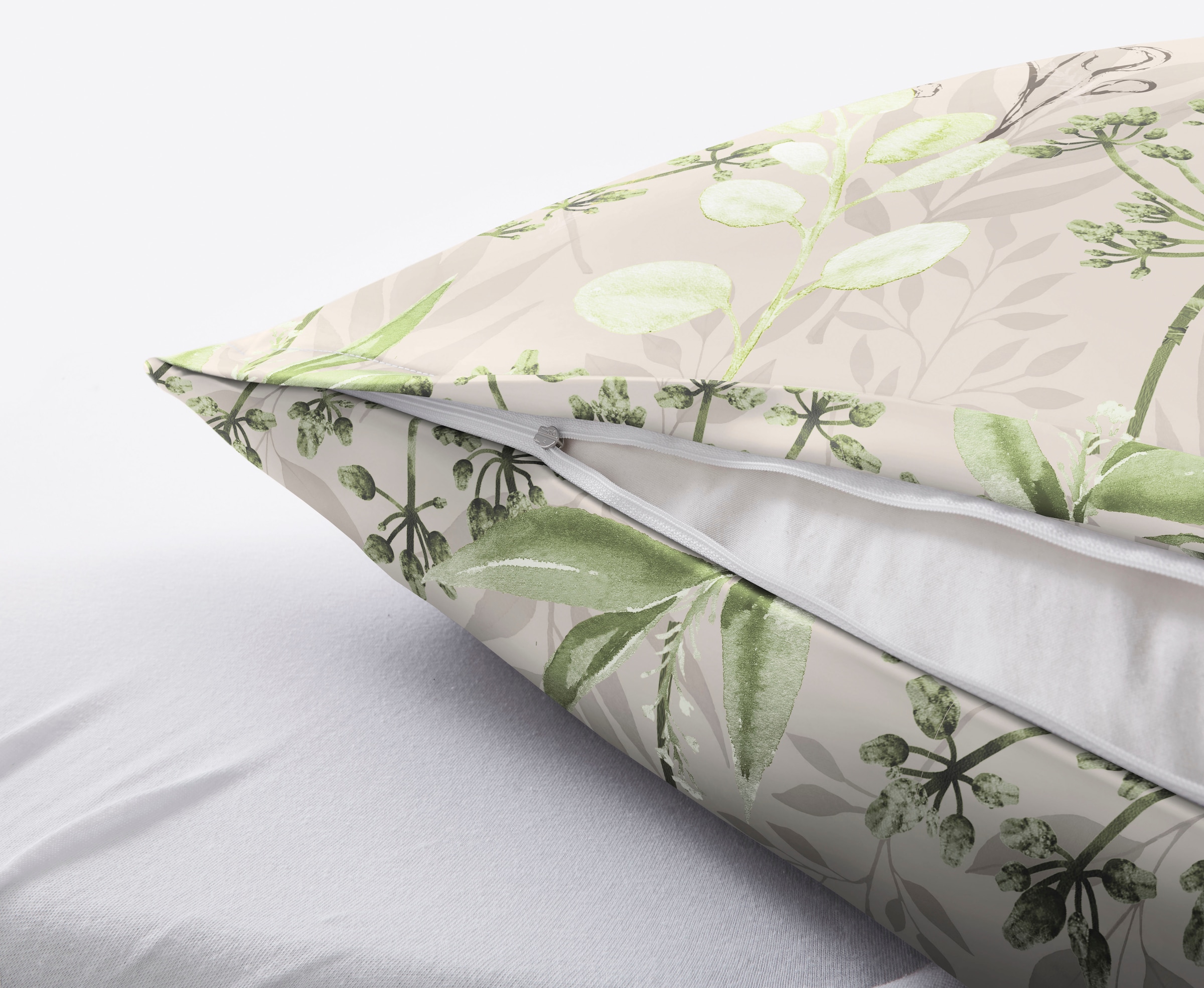 Kleine Wolke Bettwäsche »Lukardis« 2 Stk. tlg. mit Blättern und Gräsern