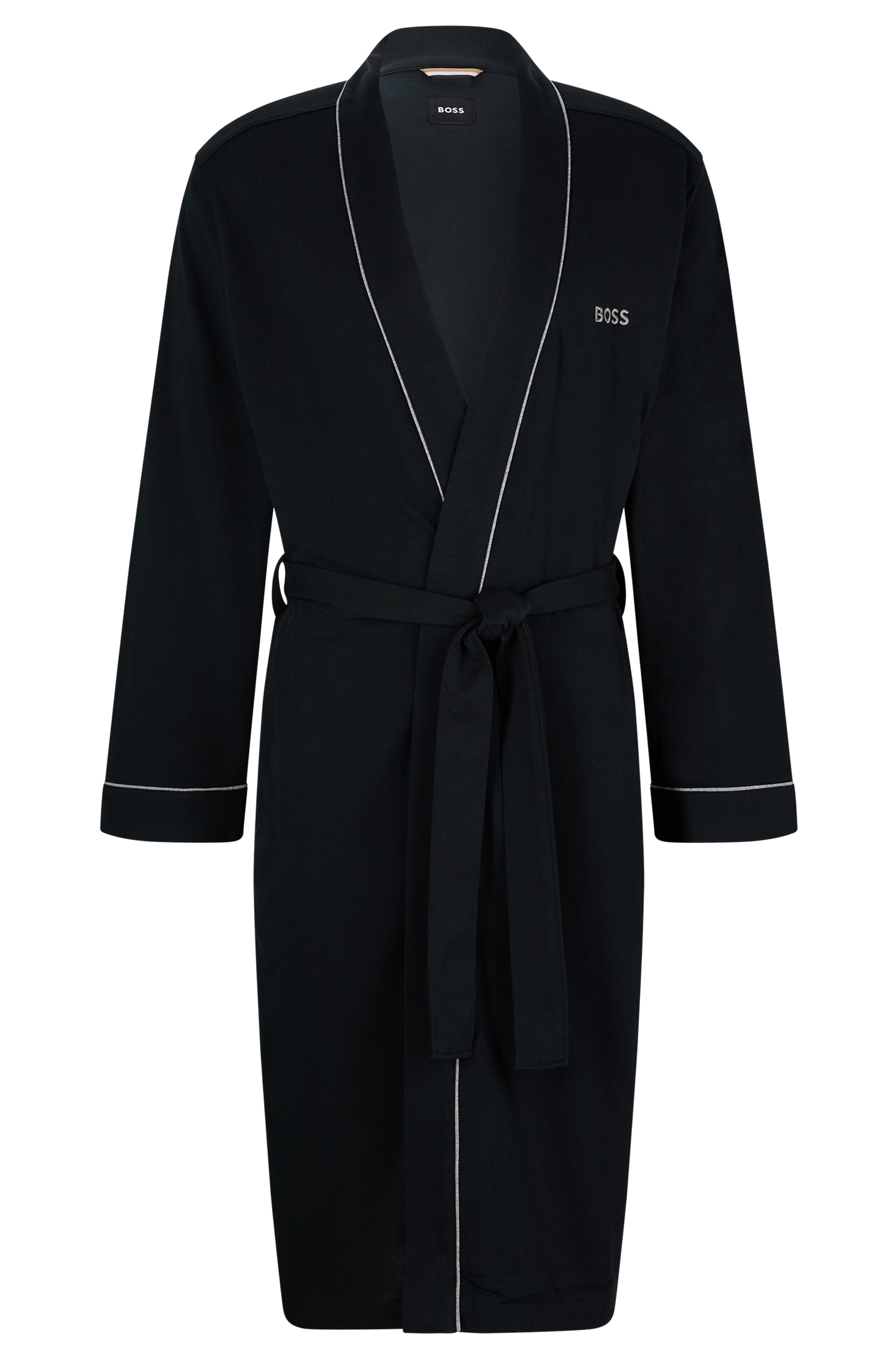 BOSS Morgenmantel »Kimono BM«, mit Logostickerei