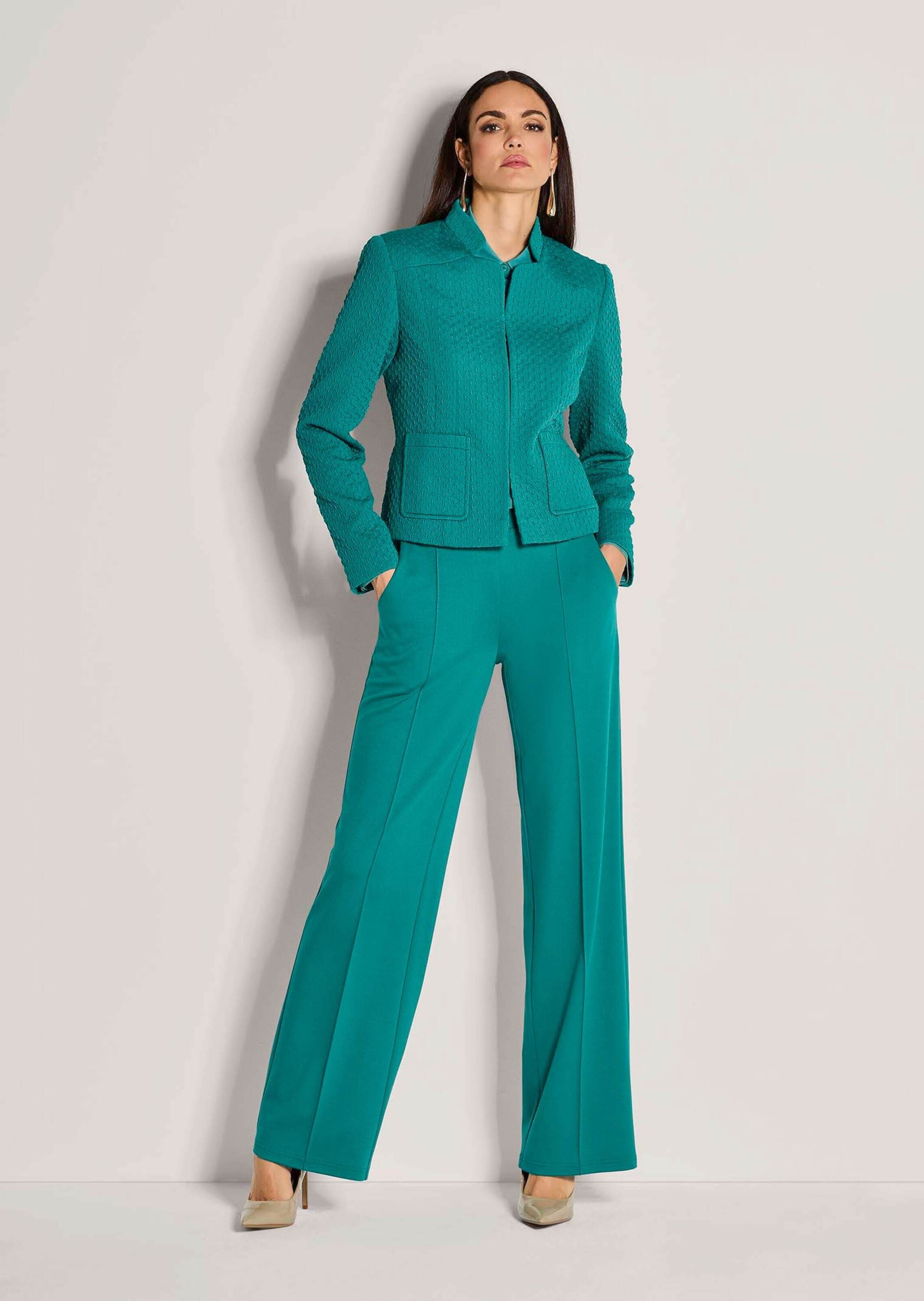 MADELEINE Jackenblazer »Kurzblazer Stilvoller Businessblazer mit Stehkragen« Struckturjersey