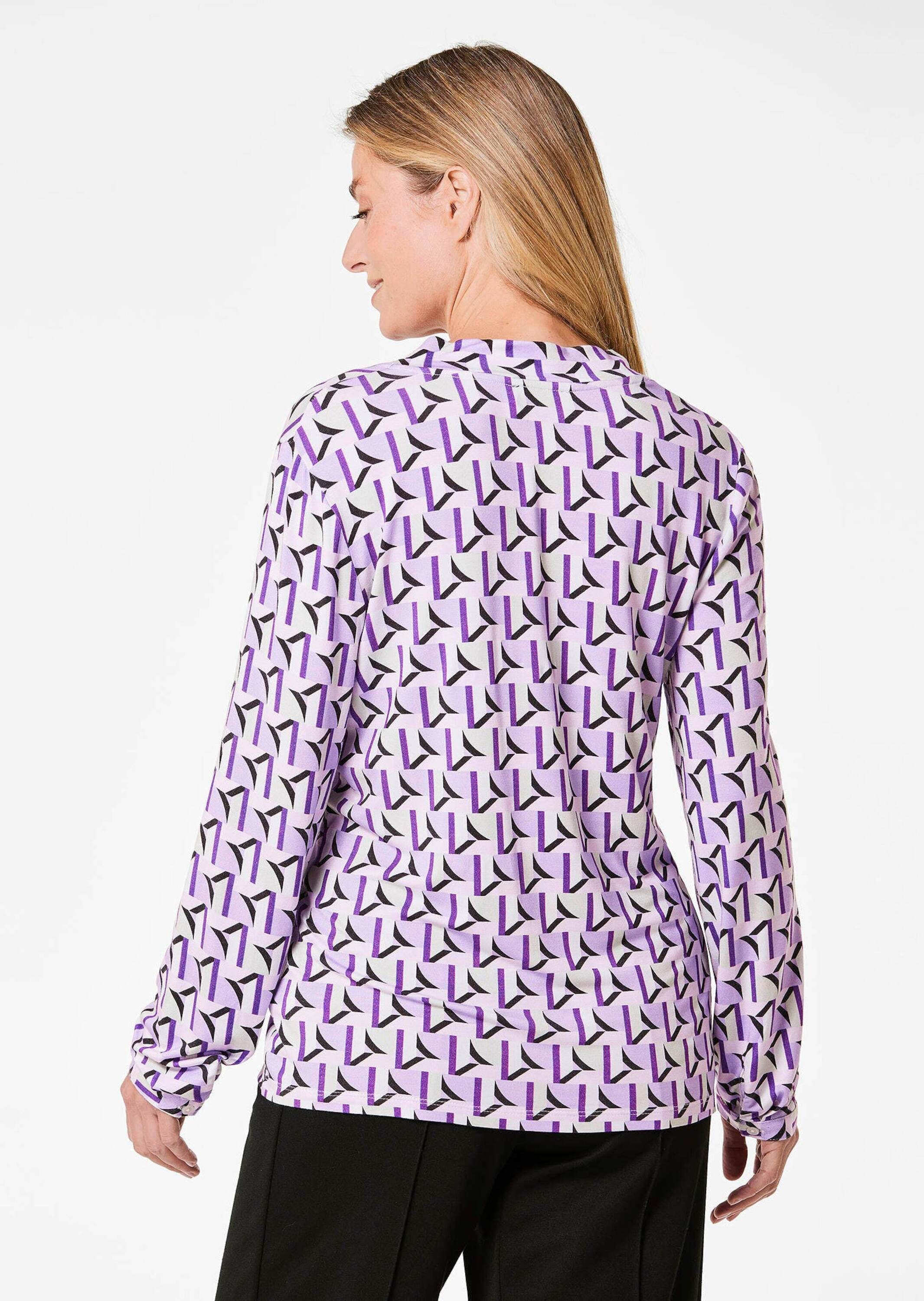 GOLDNER Print-Shirt »Schönes Druckshirt mit außergewöhnlichem Ausschnitt«