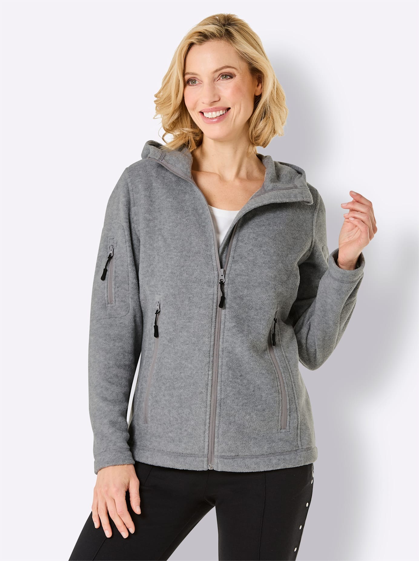 Catamaran Fleecejacke, mit Kapuze