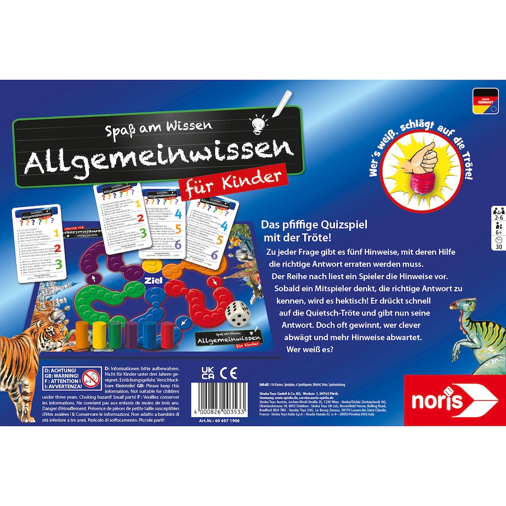 Noris Spiel »Spaß am Wissen - Allgemeinwissen für Kinder«