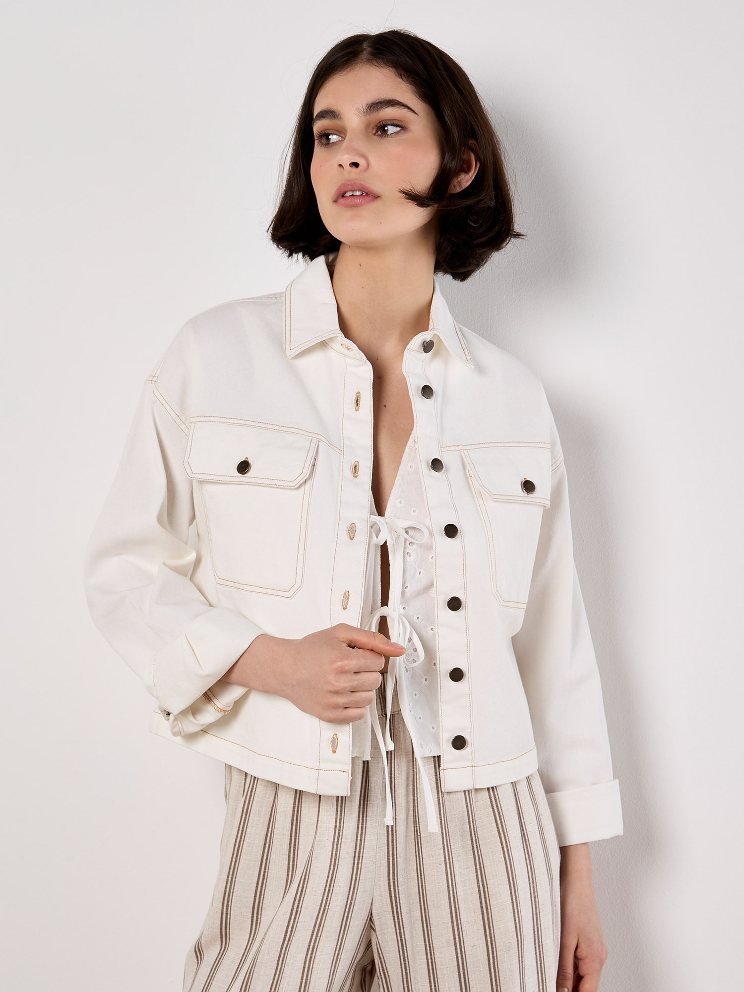 Apricot Shirtbluse »Bluse« in Croppedlänge