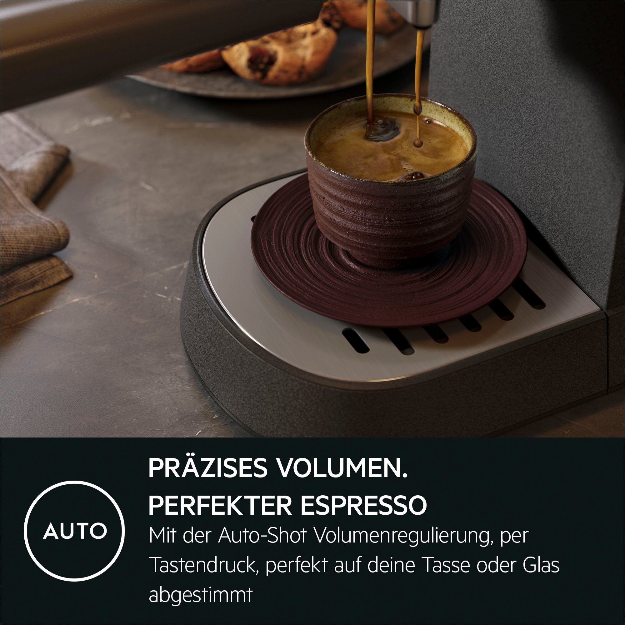 AEG Siebträgermaschine »Gourmet 6 EC6-1-6BST«, Korbfilter