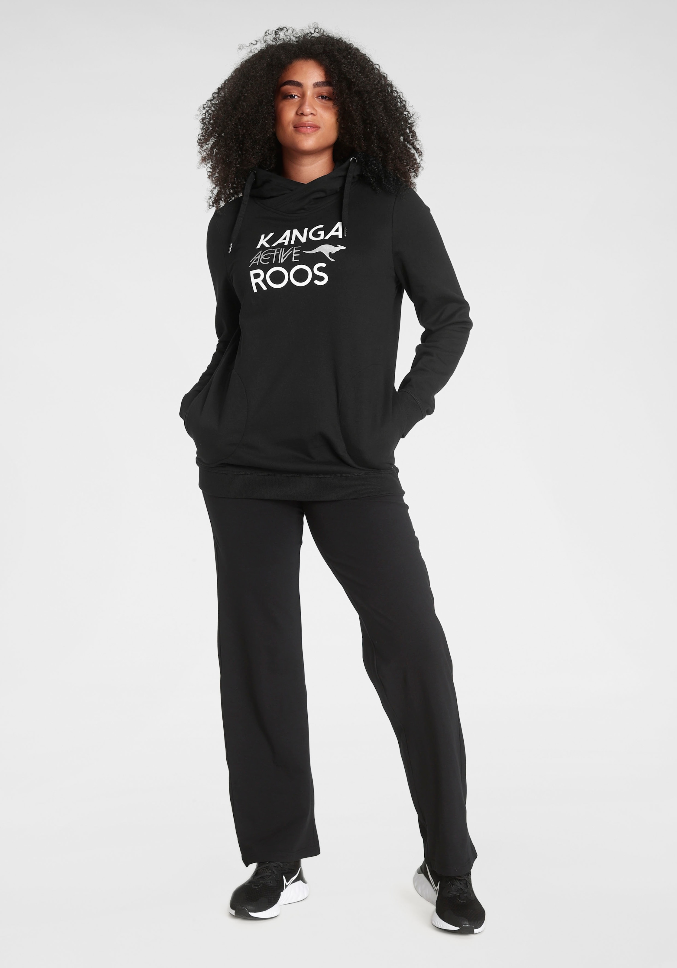 KangaROOS Sweatshirt, lange Ärmel, figurumspielende Passform