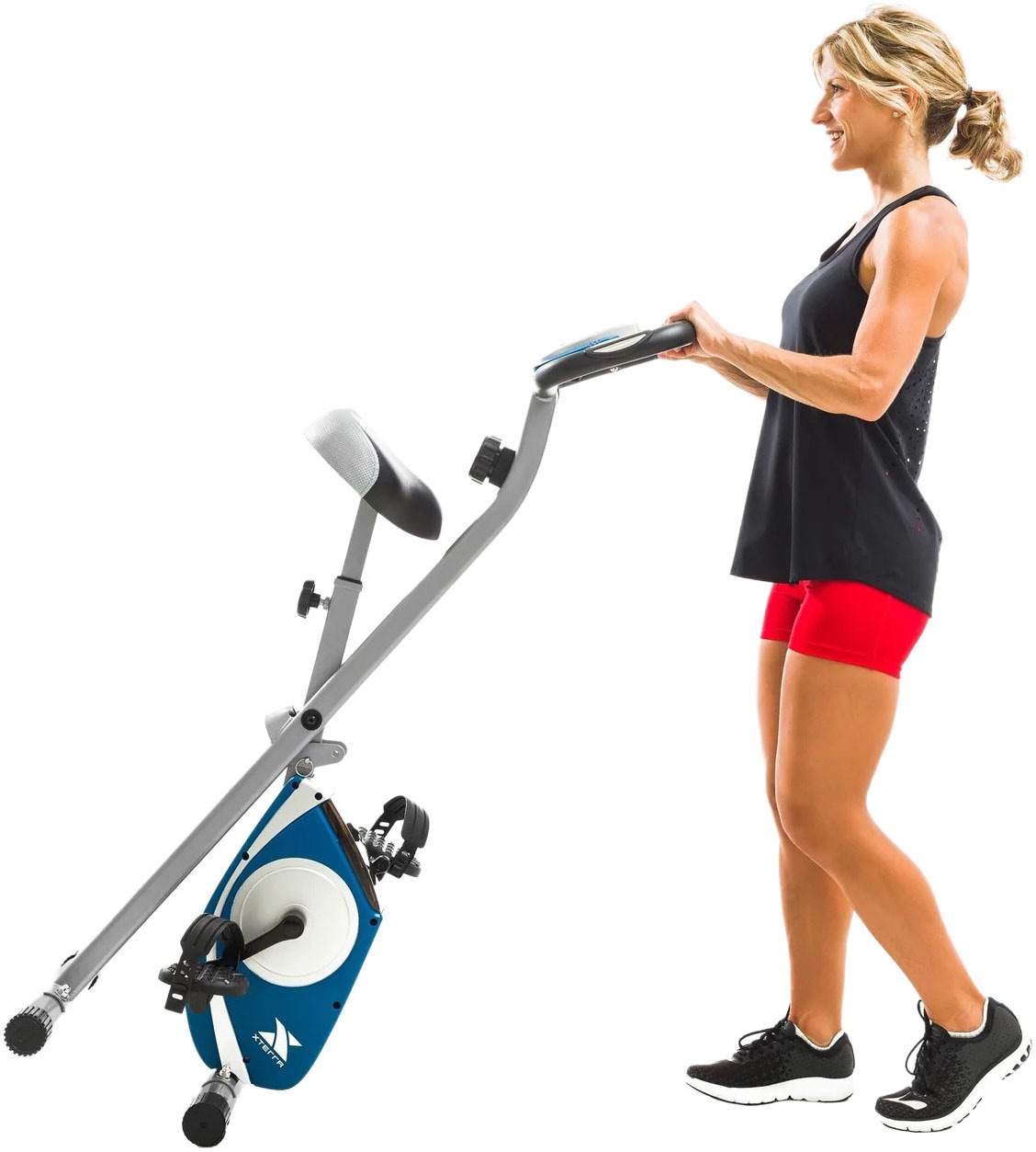 Xterra Fitness Heimtrainer »Xterra FB150 Klappfahrrad« Platzsparendes Design, geeignet für kleine Wohnungen