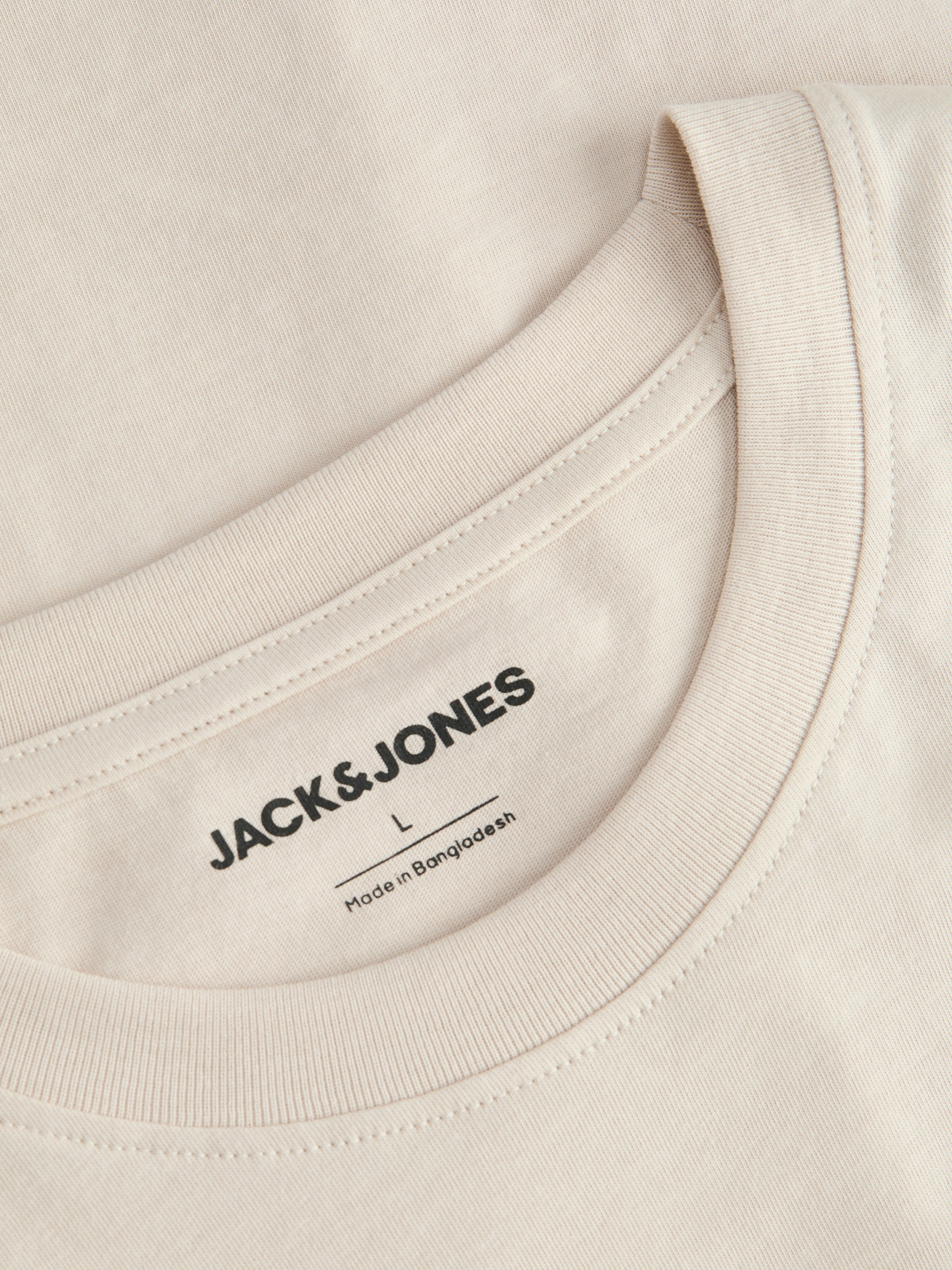 Jack & Jones Rundhalsshirt »JJHONOLULU SHAPE TEE SS CREW NECK« Baumwolle, regular fit