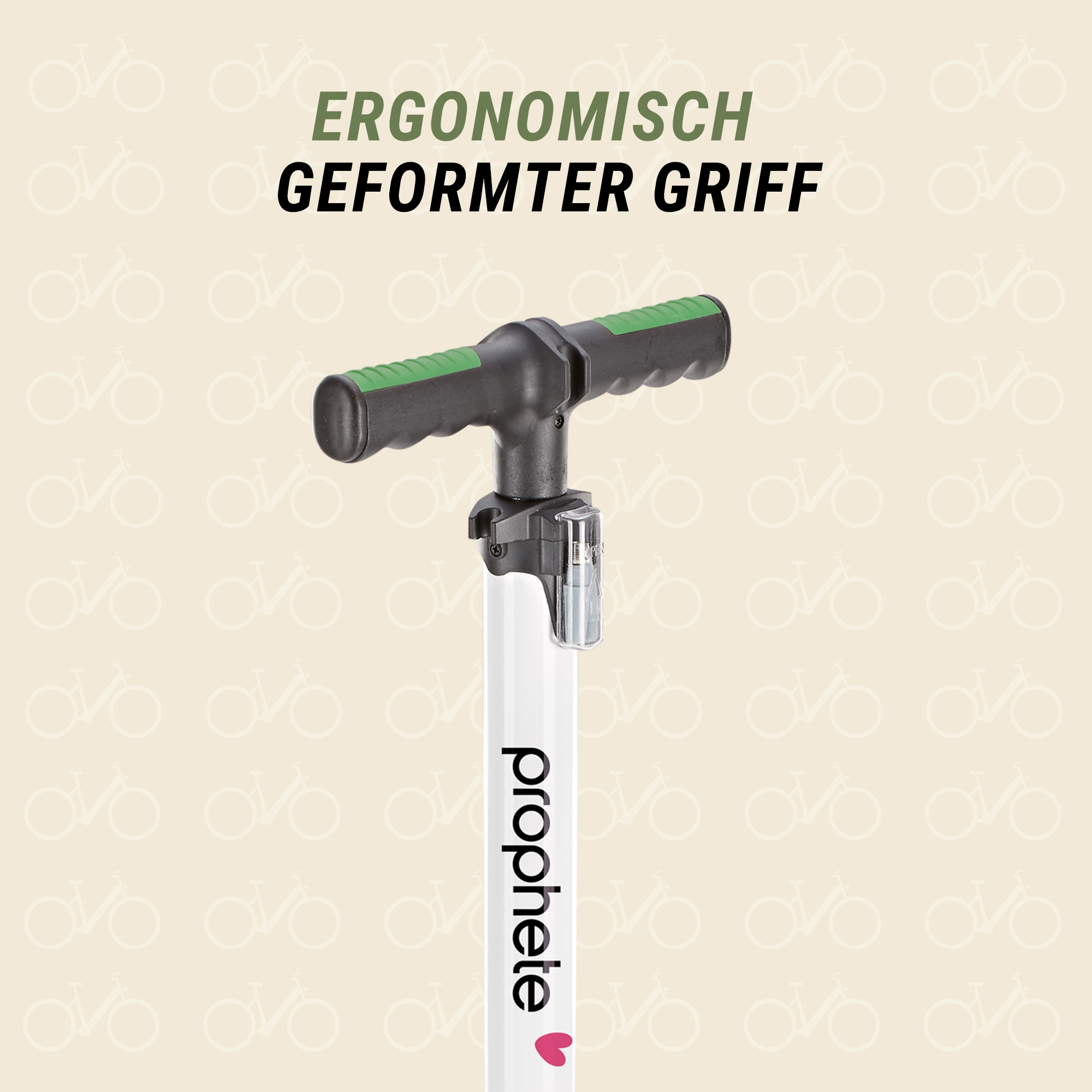 Prophete Standpumpe »Alu-Fußstandpumpe m. digitalem Manometer«