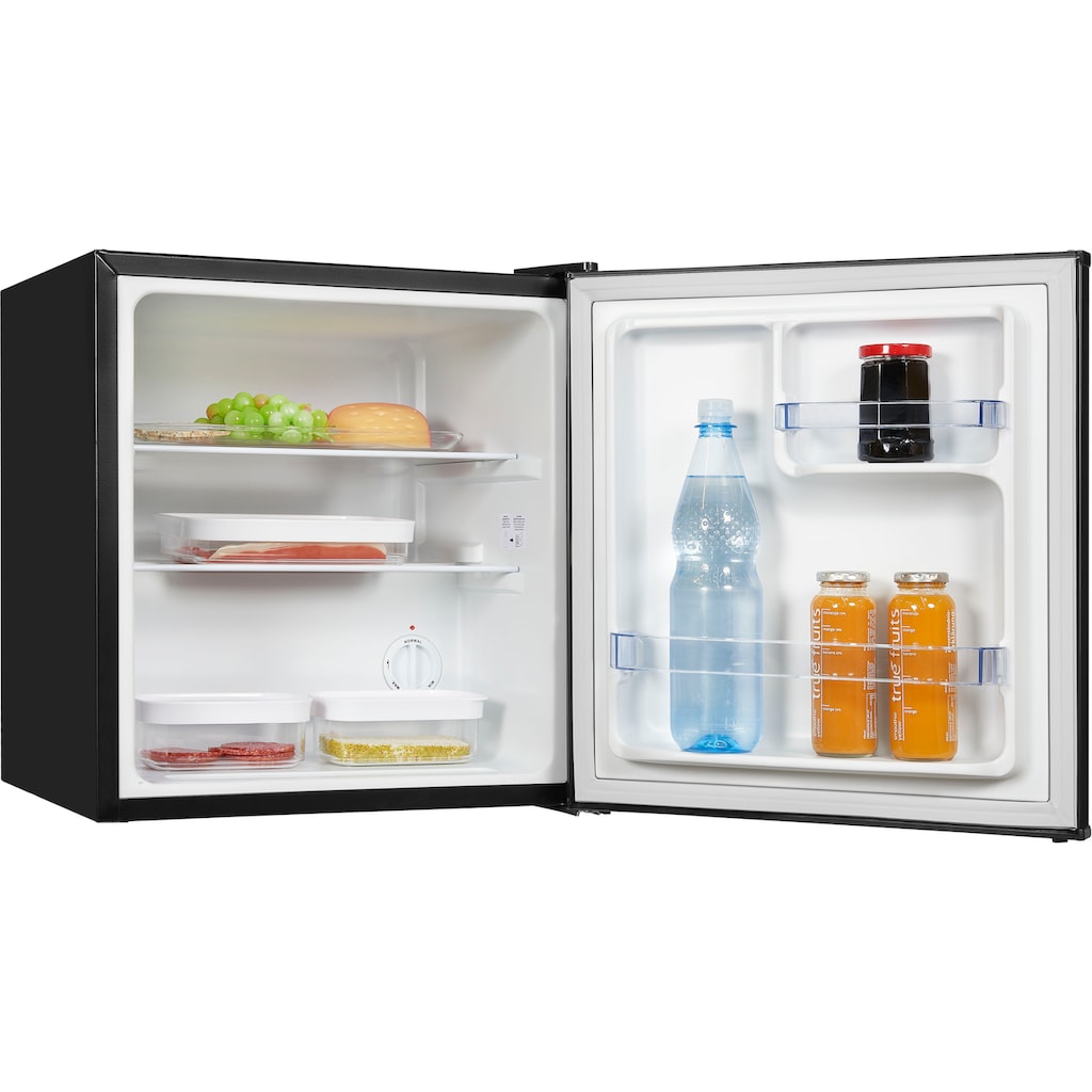 exquisit Kühlschrank »KB05-V-150F«, KB05-V-150F schwarz, 51 cm hoch, 45 cm breit, 41 L Volumen