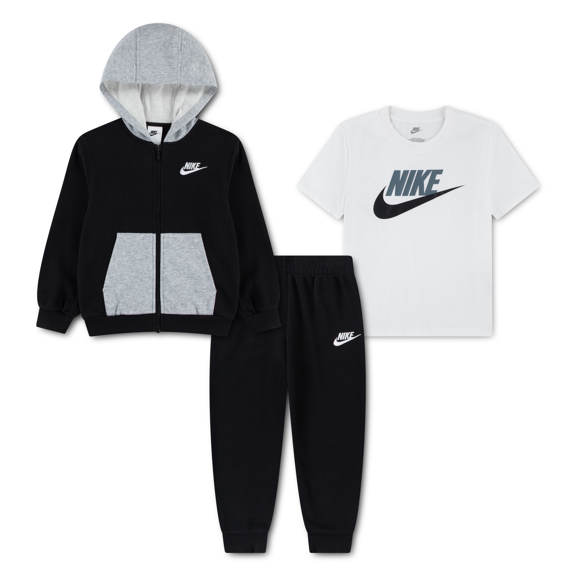Nike Sportswear Sportanzug 3 3-teiliges Set, für Kinder, mit Reißverschluss