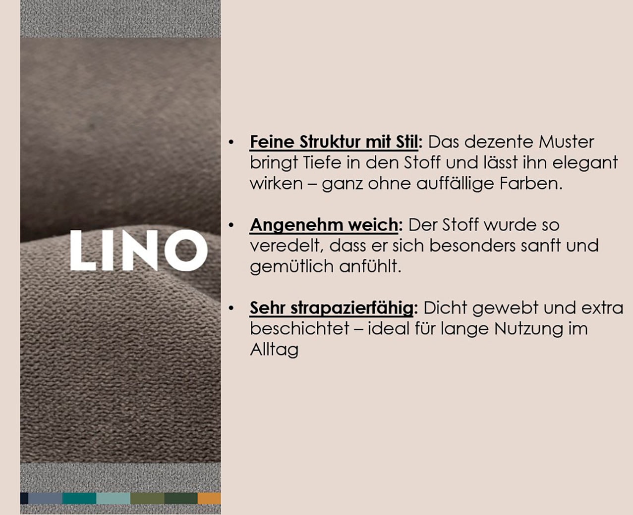 TRENDMANUFAKTUR Wohnlandschaft »Wien, wahlweise mit Sitzvorschub und Bettkasten, Breite 329 cm« U-Form, in trendigem Cordstoff