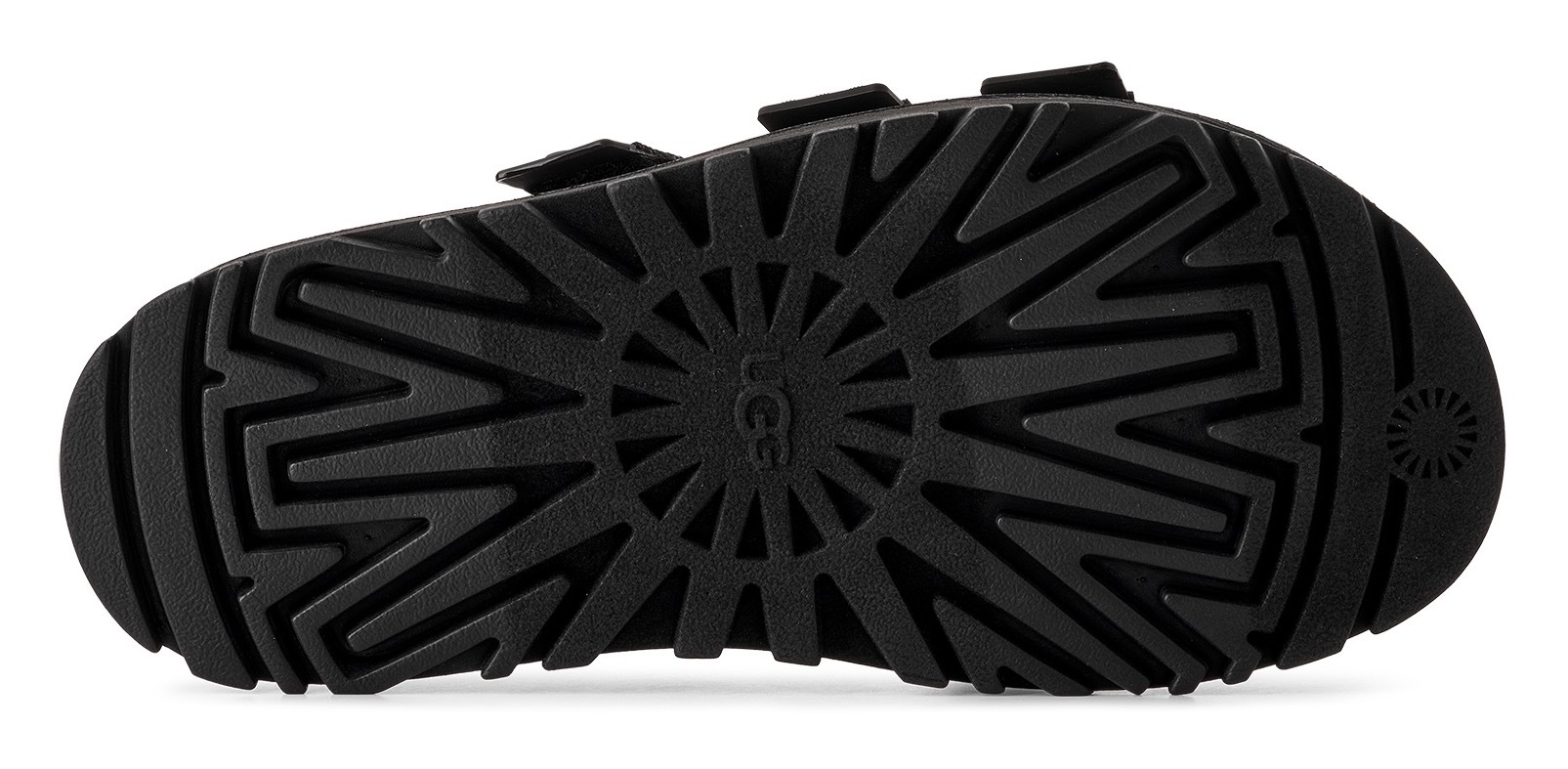UGG Pantolette »GOLDENGLOW SLIDE«, Plateauschuh, Sandale, Flats mit Fußbett