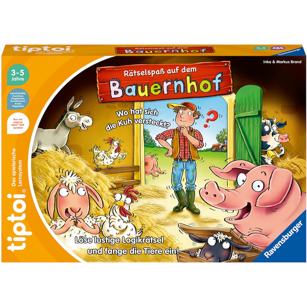 Ravensburger Spiel »tiptoi® Rätselspaß auf dem Bauernhof«, Made in Europe, FSC® - schützt Wald - weltweit