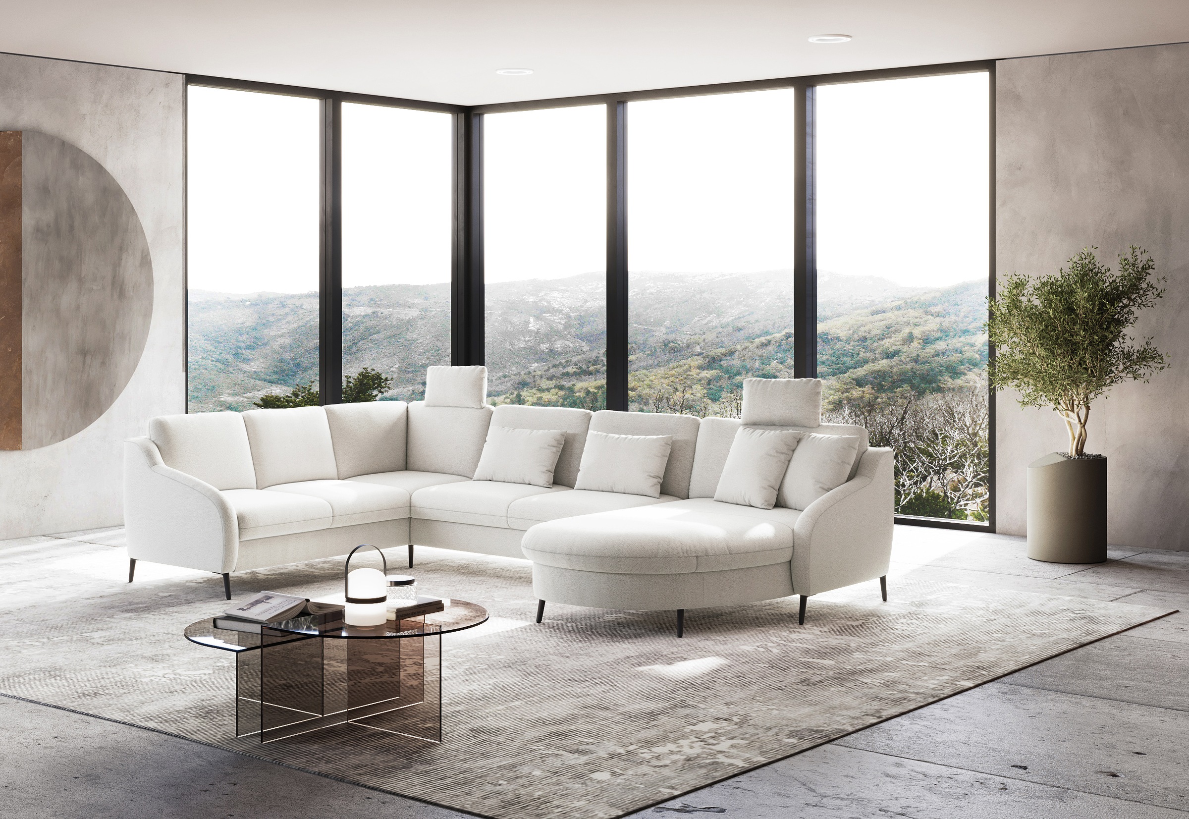 sit&more Wohnlandschaft »Soul U-Form«, wahlweise mit Bettfunktion und Schubkasten