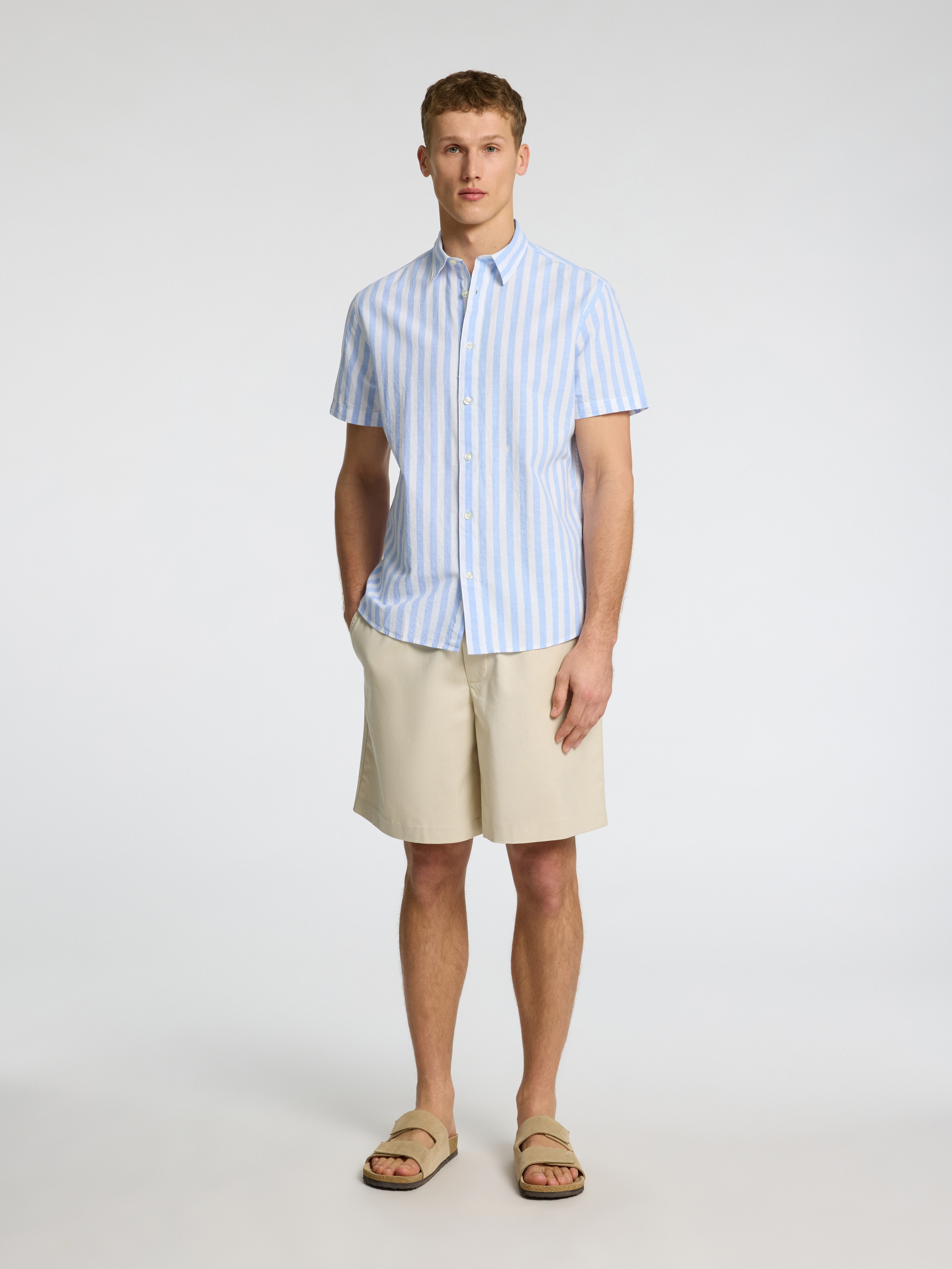 SELECTED HOMME Kurzarmhemd »SLHREG-SUN SHIRT SS NOOS«