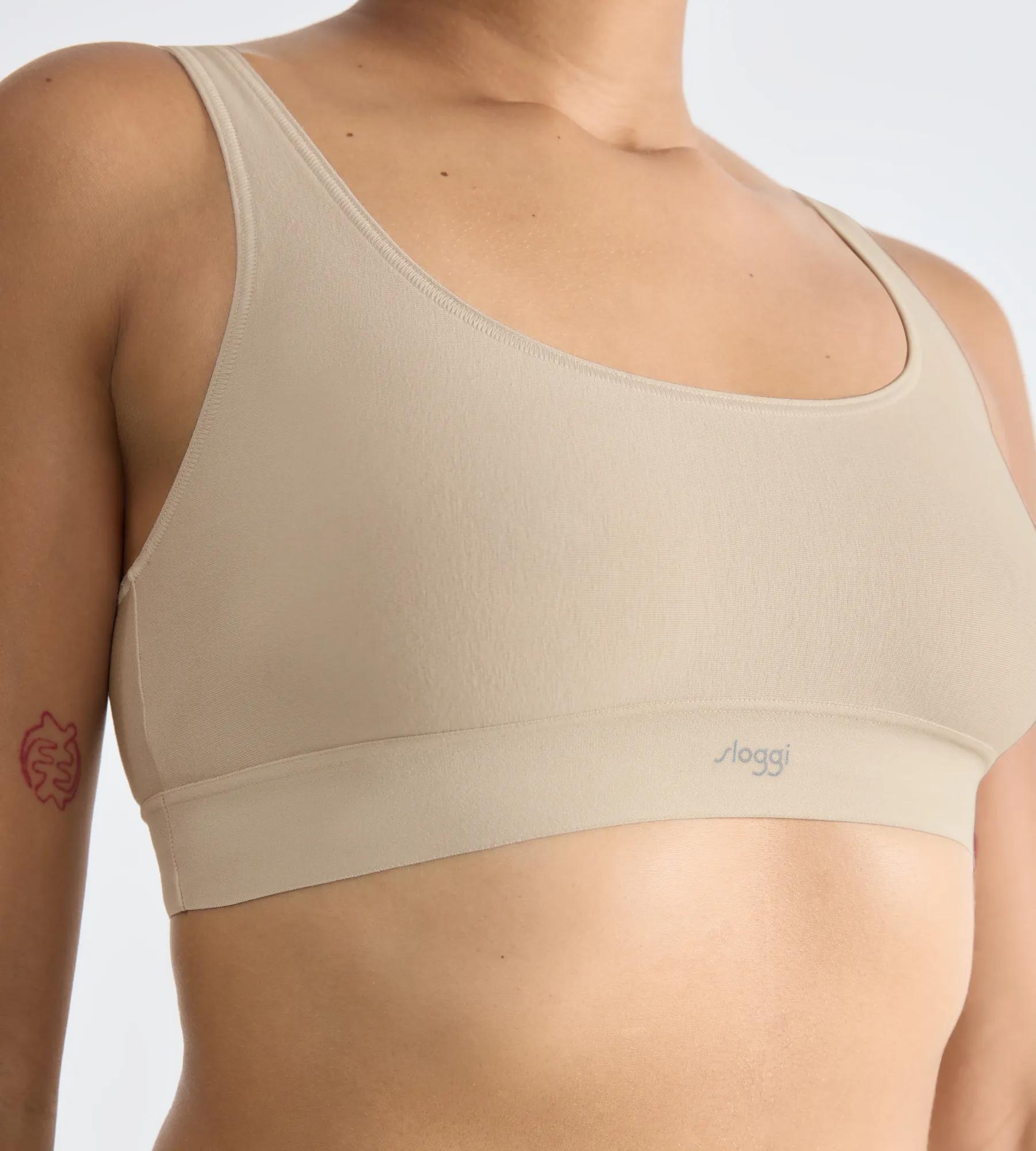 sloggi Bustier »EVER Ease« temperaturausgleichend, Baumwolle, U-Ausschnitt, atmungsaktiv