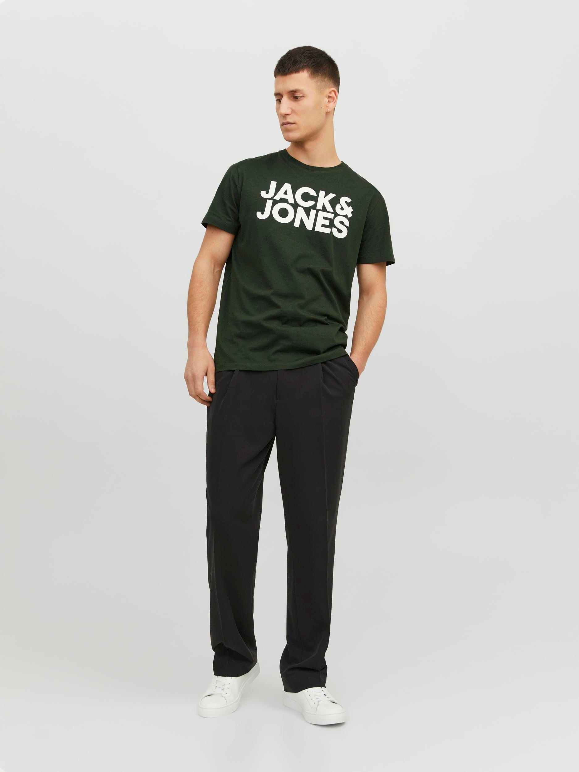 Jack & Jones Rundhalsshirt »JJECORP LOGO TEE SS«, mit Logo Print