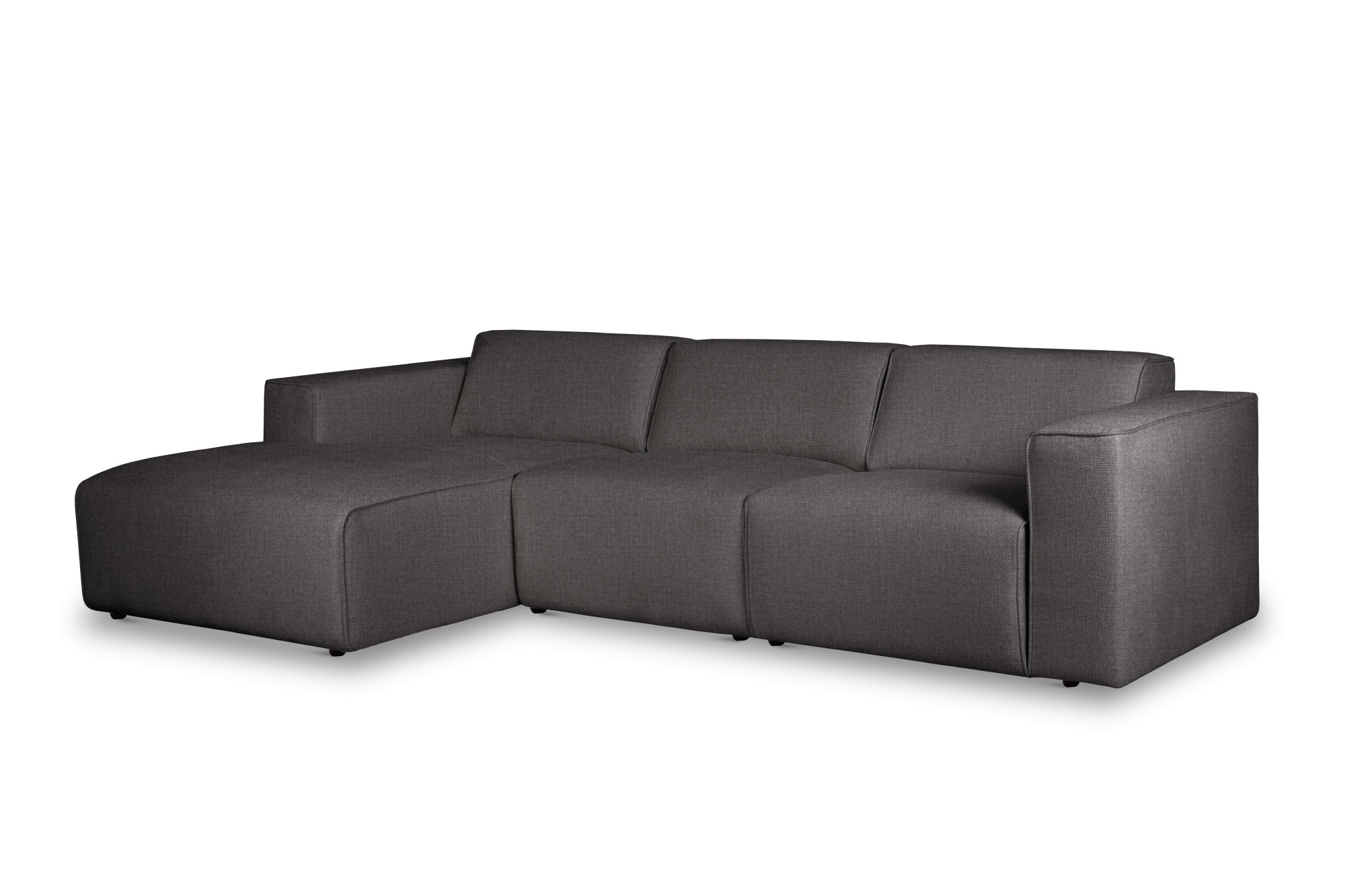 andas Ecksofa »Noord«, L-Form, mit Kedernaht, Breite 281 cm, Cord, Struktur, Webstoff