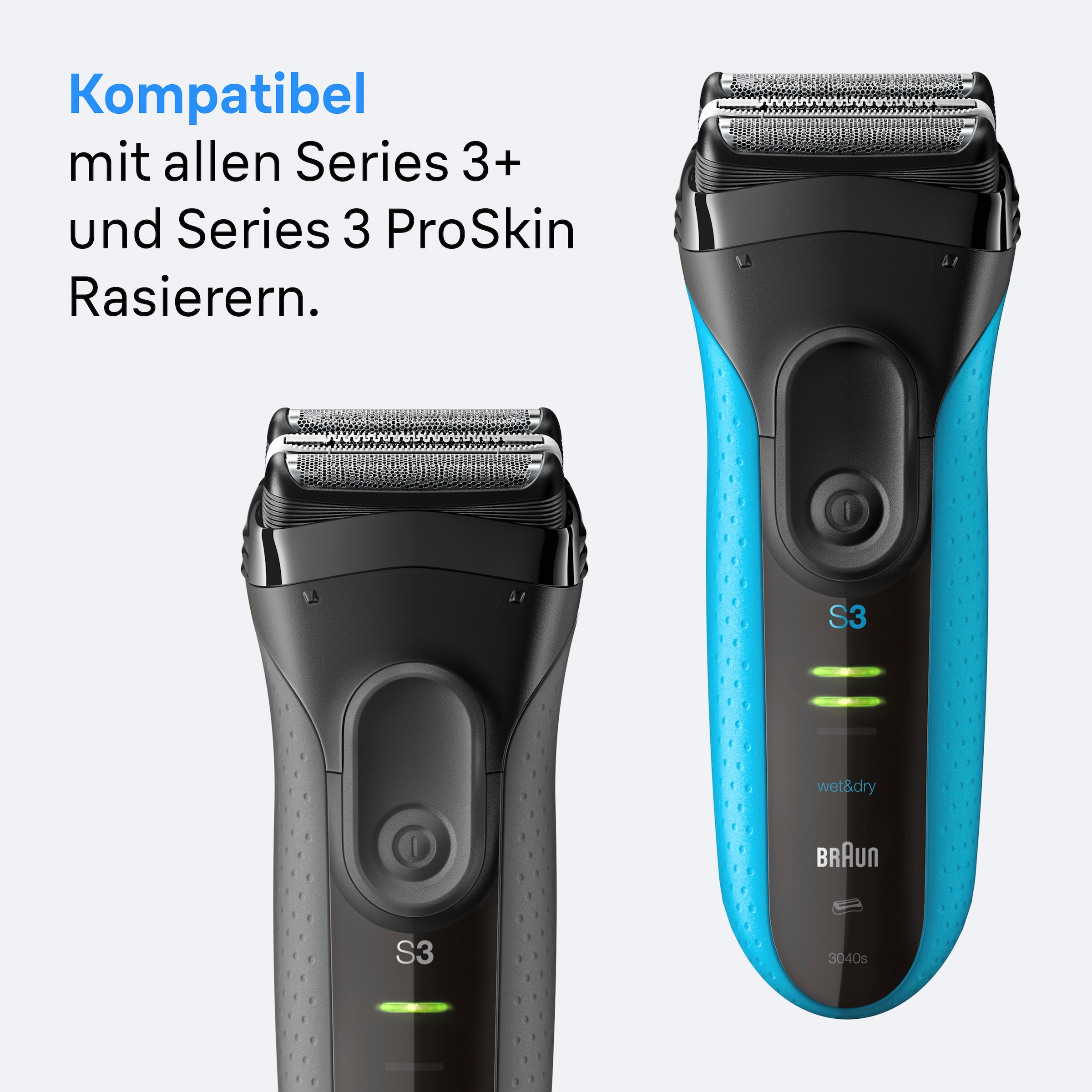 Braun Ersatzscherkopf »Series 3+ 32B«, Kompatibel mit Series 3+ and Series 3 ProSkin Rasierern