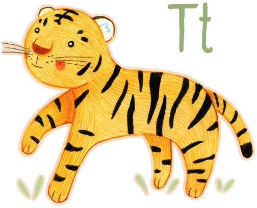 Wall-Art Wandtattoo bestellen St.) (1 Online OTTO »Tiger Tierwelt Buchstabe Shop T«, im
