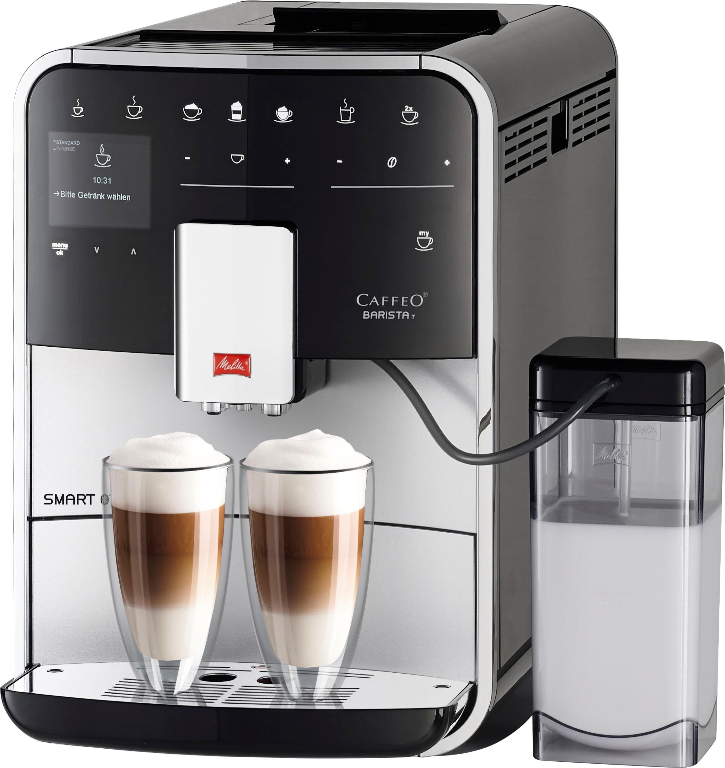 Melitta Kaffeevollautomat »Barista T Smart® F 83/0-102, schwarz« 4 Benutzerprofile& 18 Kaffeerezepte, nach italienischem Originalrezept