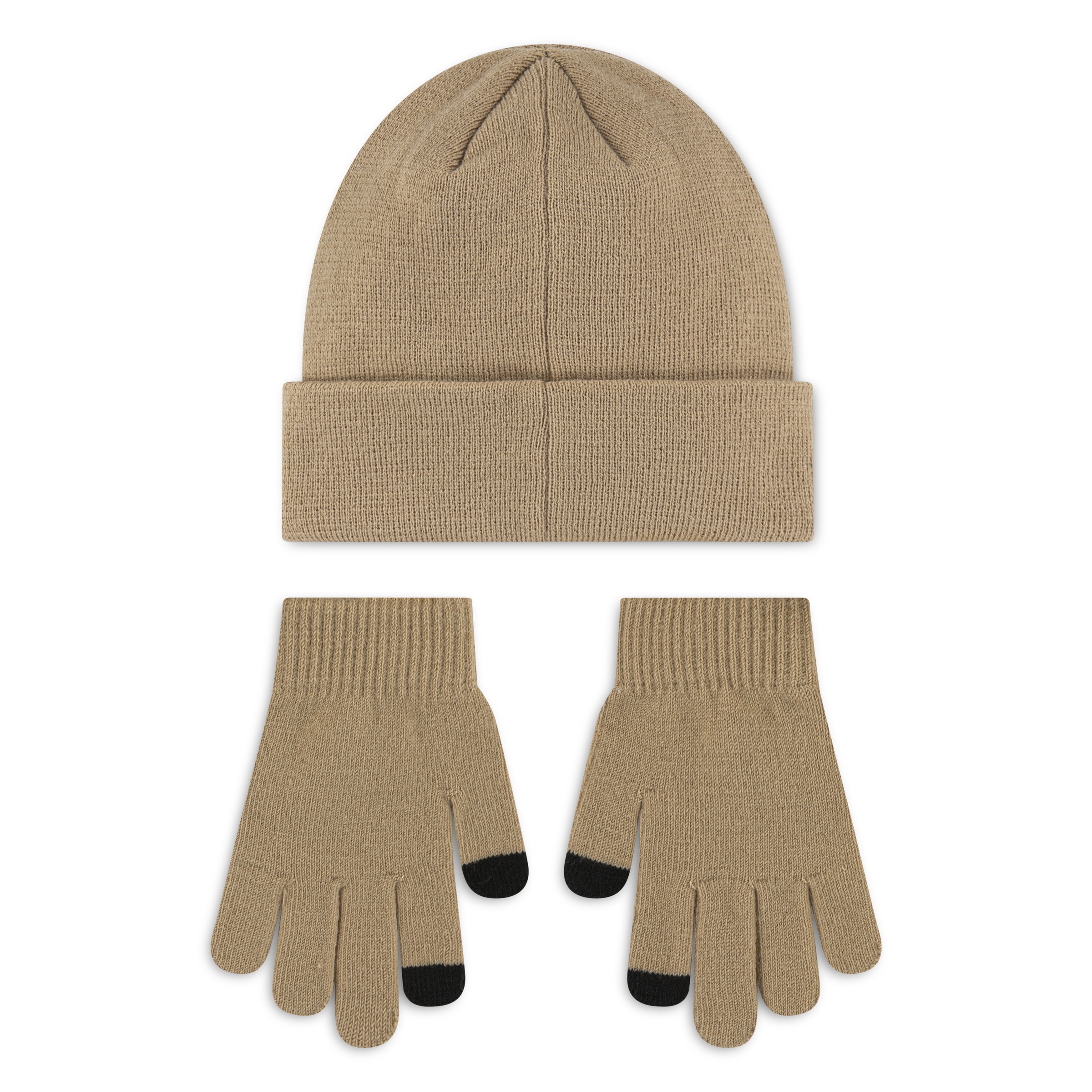 Jordan Beanie »JAN JORDAN ESSENTIALS BEANIE S« 2 Stk. sportlicher Stil, mit Stickerei, aus Polyacryl, in Natur/Schwarz
