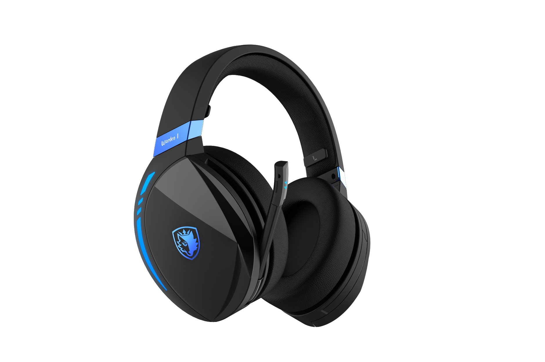 Sades Gaming-Headset schwarz/blau, SA-201 3,5 »SADES Over Bluetooth jetzt OTTO kabellos, Gaming Stereo, USB«, 5.0, Ear, Headset, im Online Warden 2,4 G mm I Rauschunterdrückung, Shop Wireless