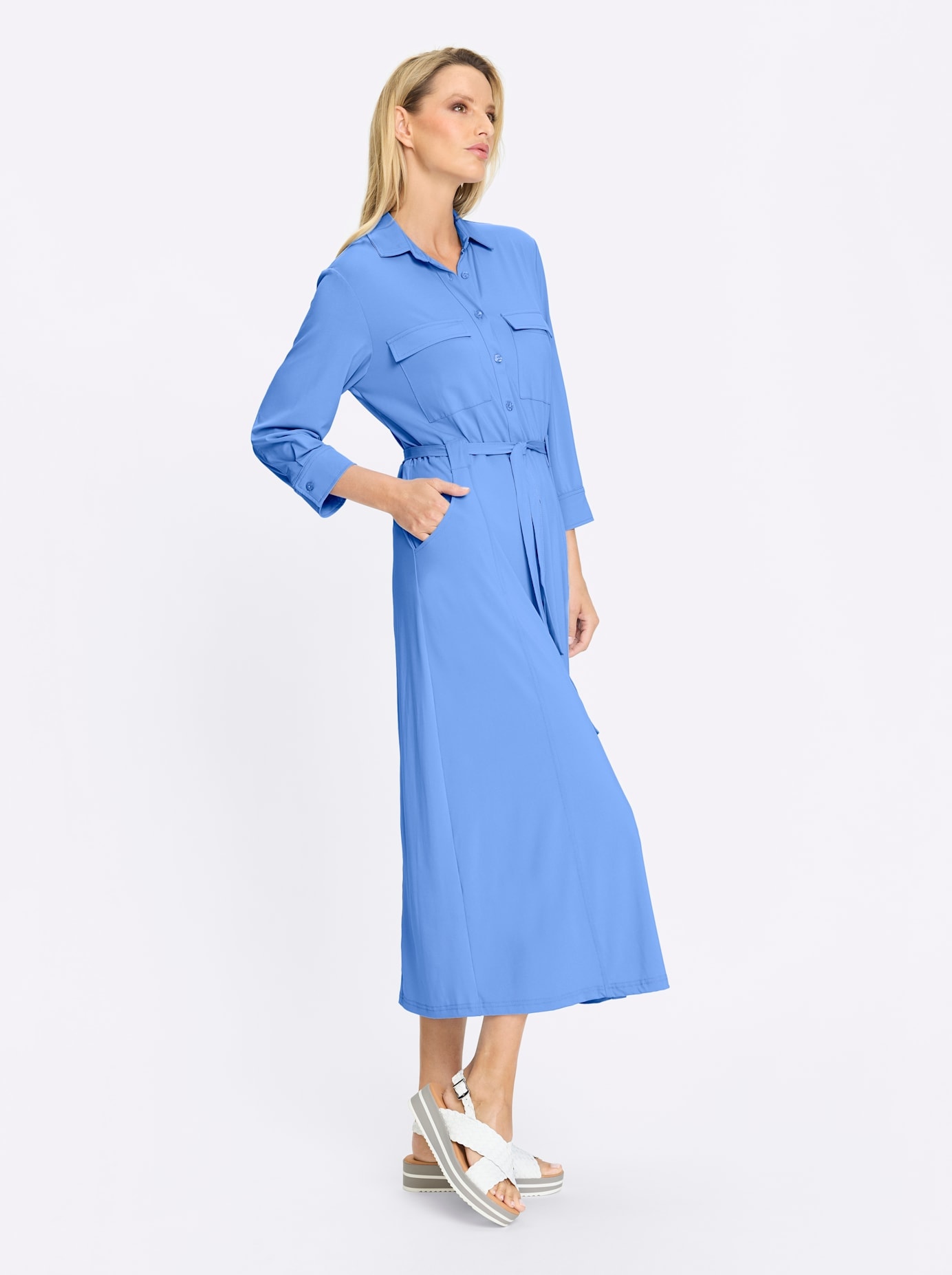 heine Jerseykleid »Jersey-Kleid« aufgesetzte Taschen