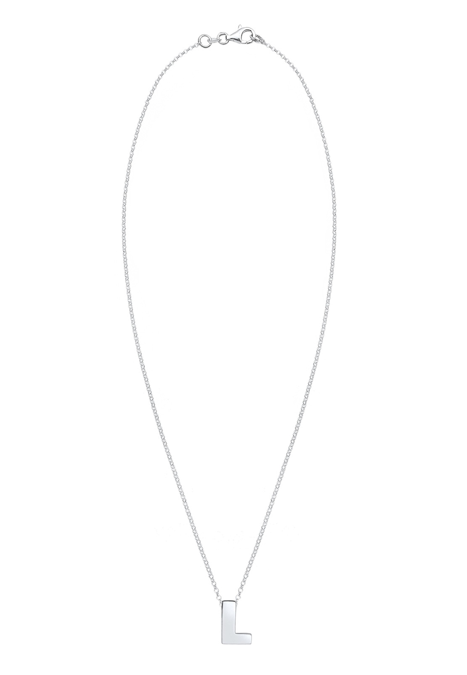 Elli Kette mit Anhänger »Halskette Buchstabe L Initialen 925 Sterling Silber«
