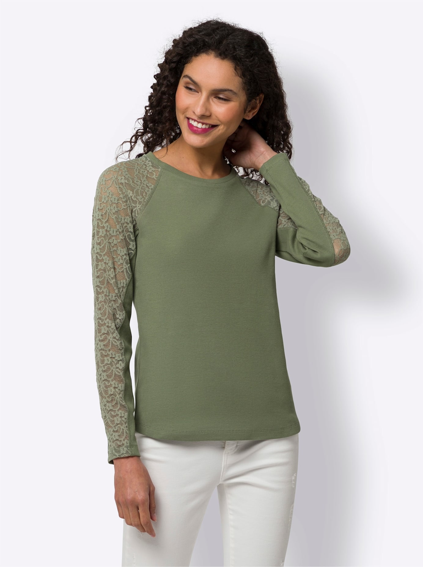 heine Spitzenshirt »Shirt«, (1 tlg.)