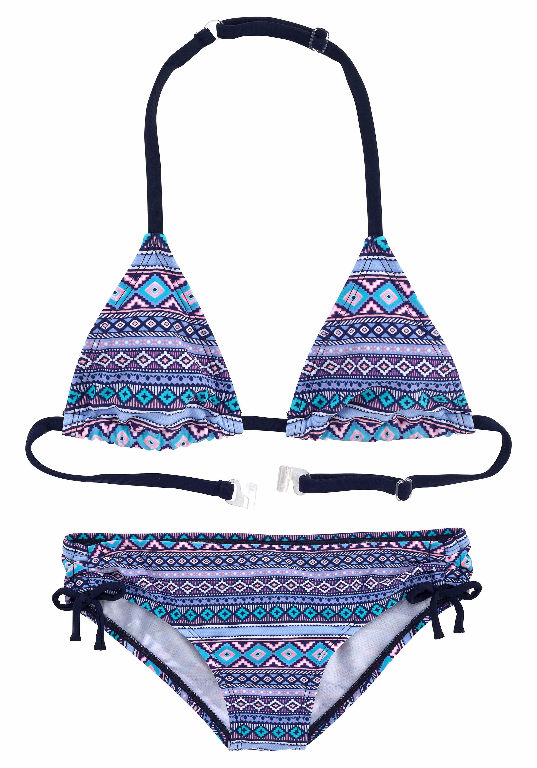 s.Oliver Beachwear Triangel-Bikini, mit Ethno-Druck