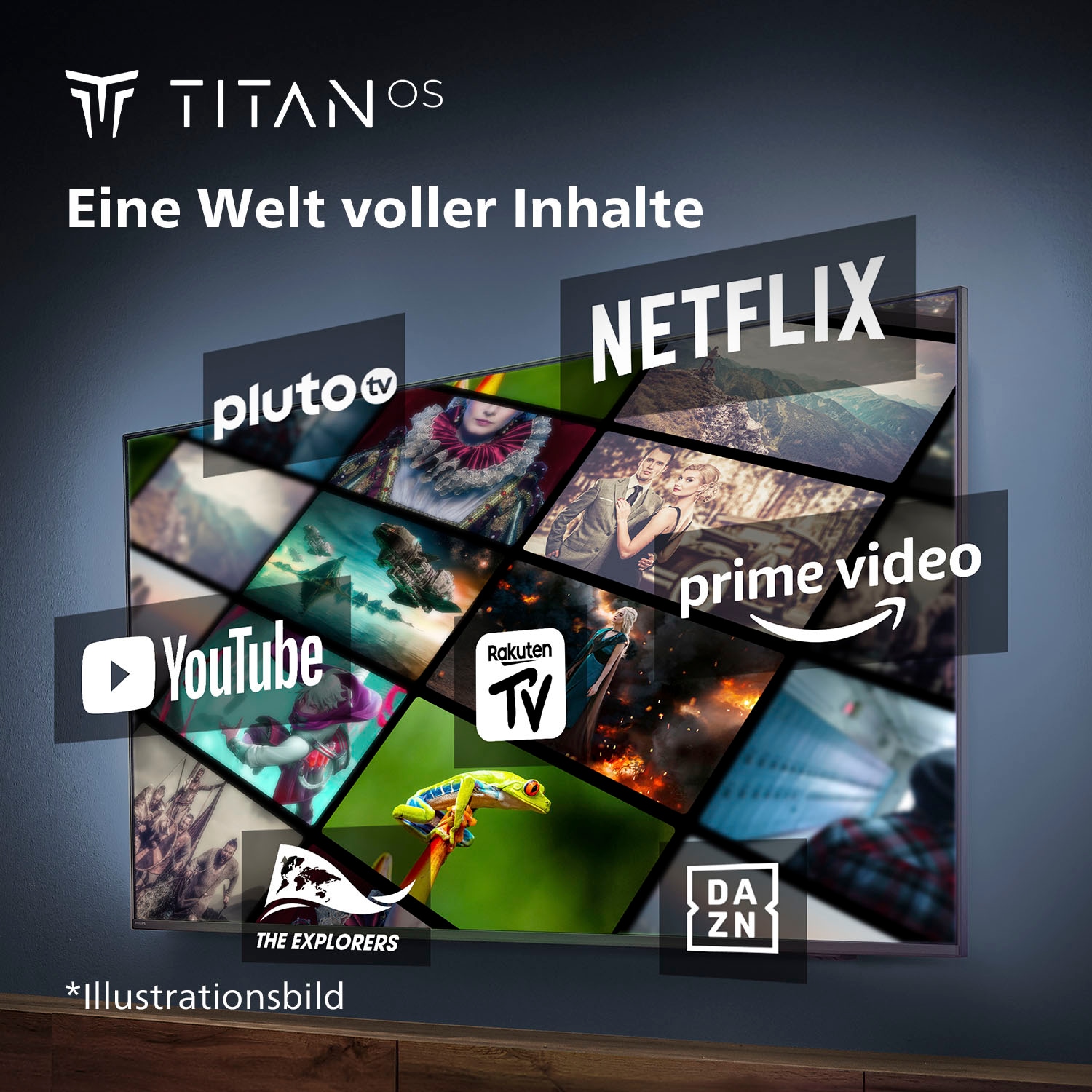 Philips LED-Fernseher »65PUS7609/12«, 4K Ultra HD, Smart-TV