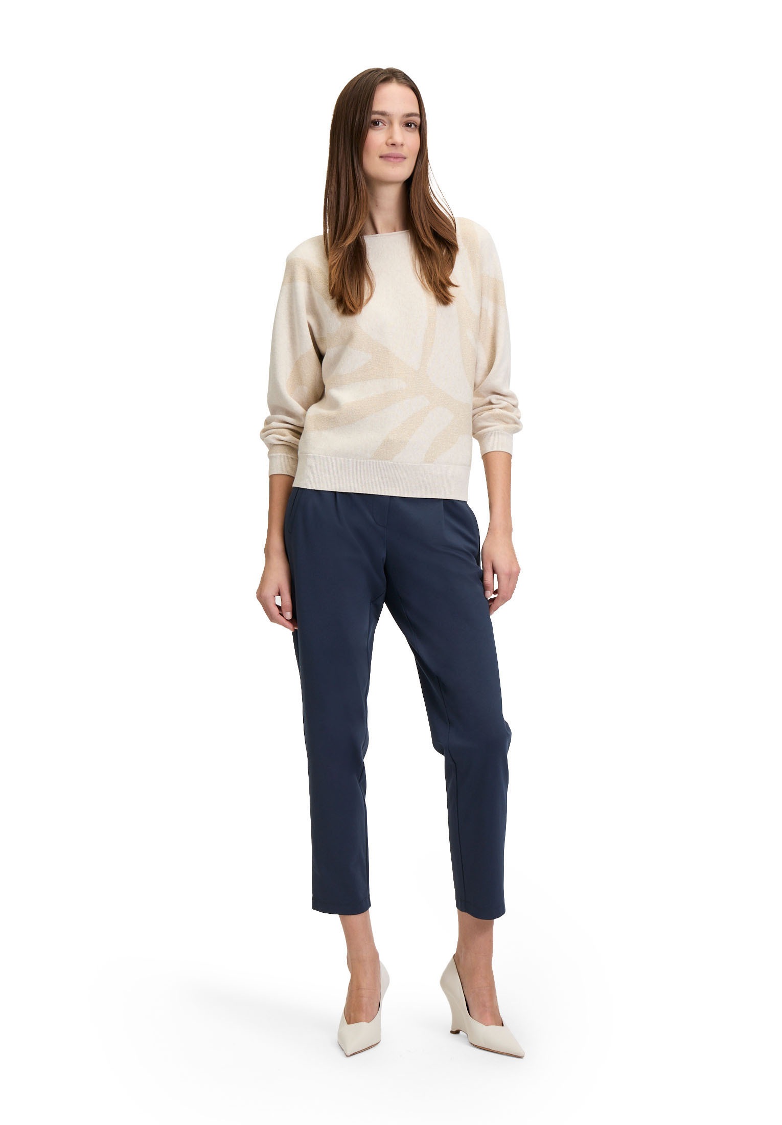 Betty&Co Strickpullover »Strickpullover mit Lurexfaden«