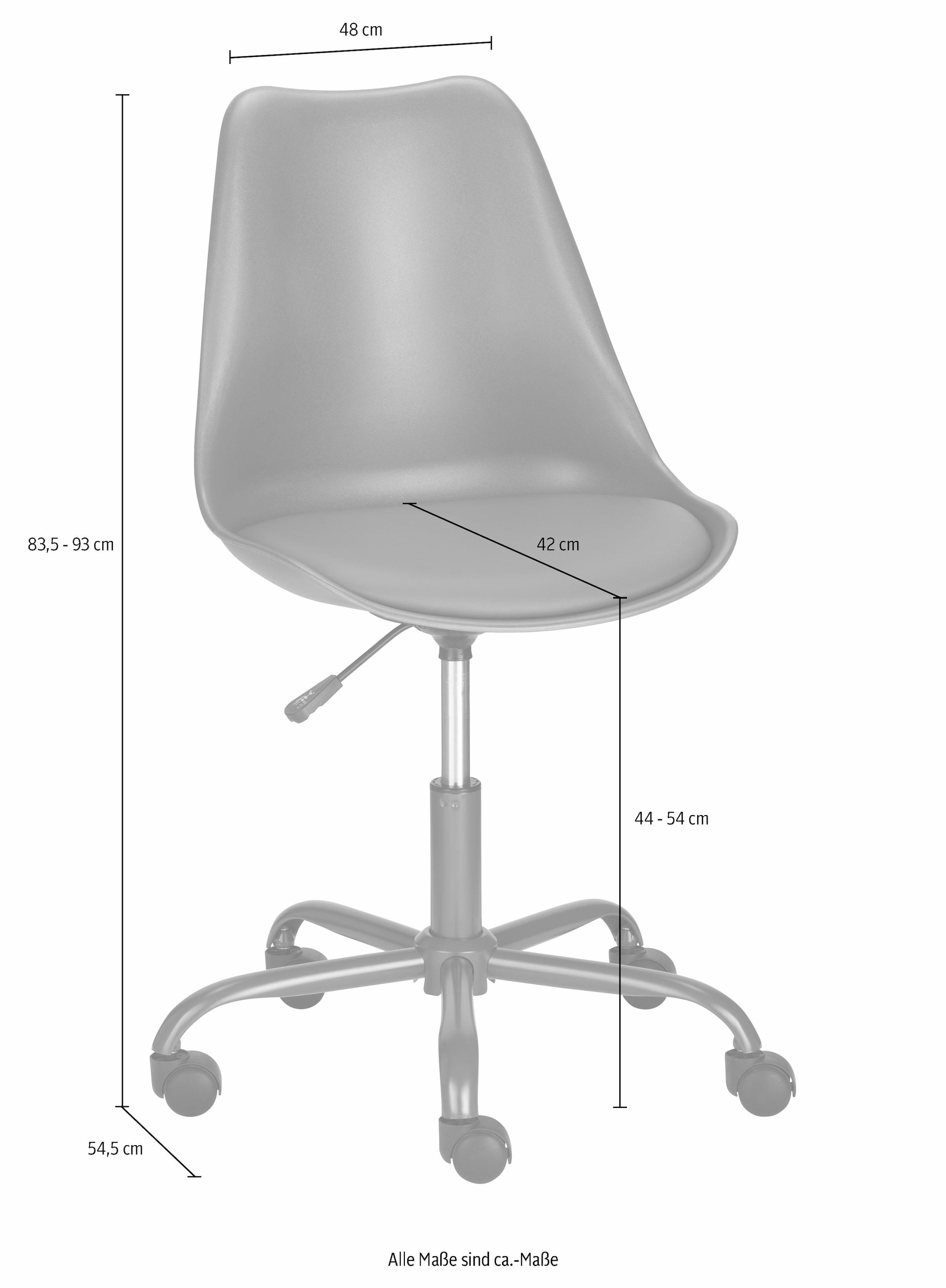 INOSIGN Bürostuhl »Donny«, Kunstleder, gepolsterter Schreibtischstuhl im modernen Design