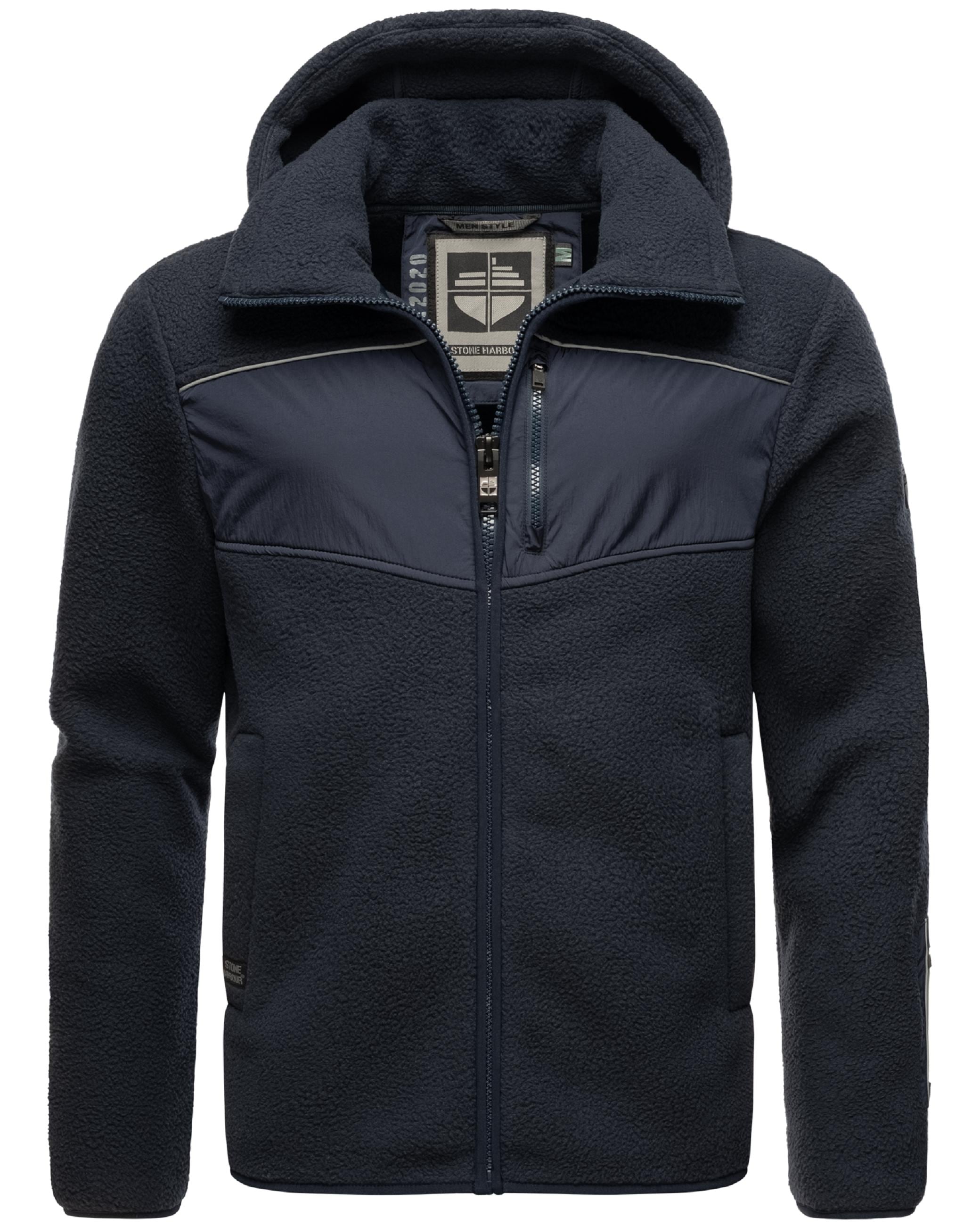 Stone Harbour Sweatjacke »Fleecejacke Illian«, Sportliche Herren Fleece-Outdoorjacke mit Kapuze