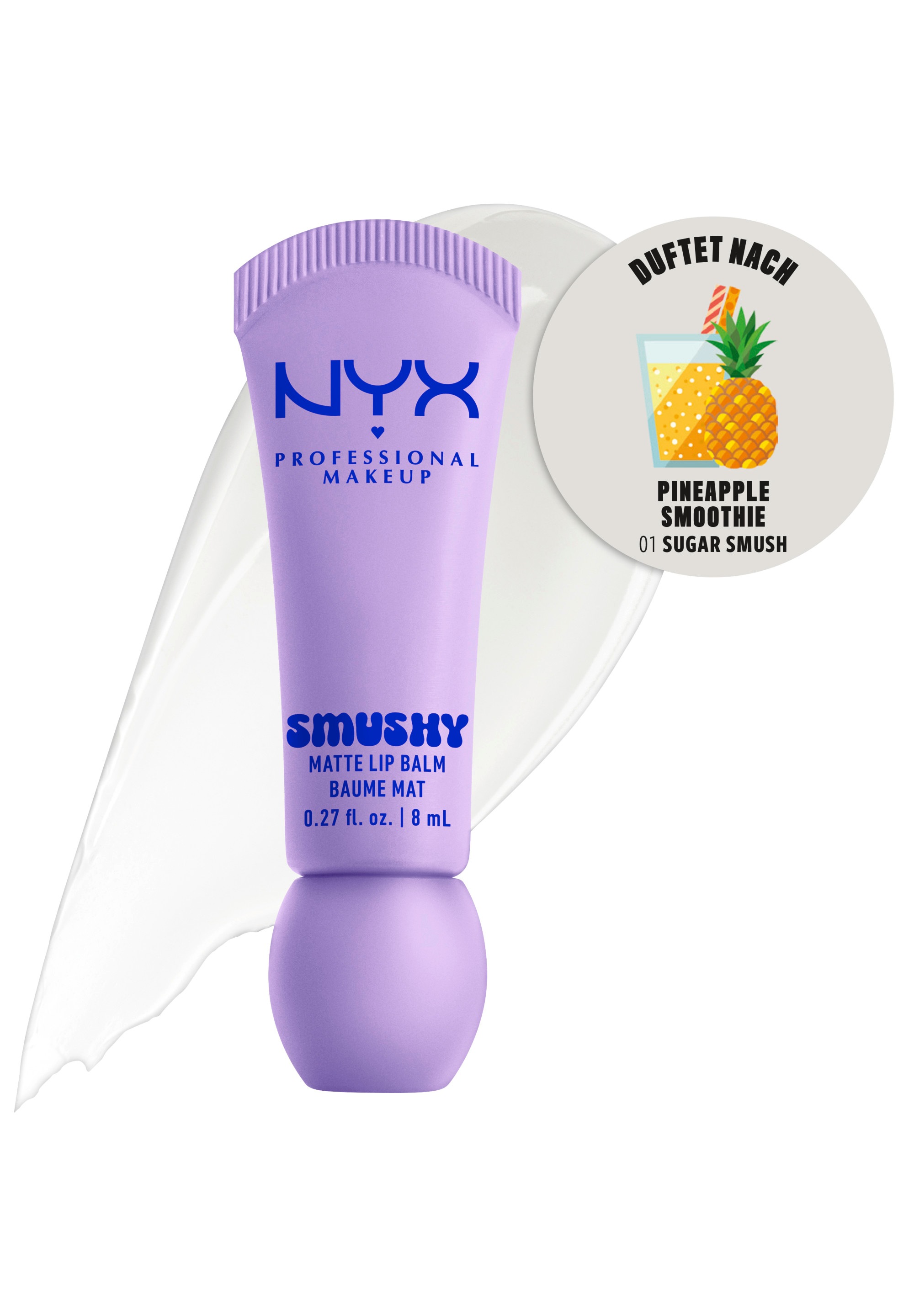 NYX PROFESSIONAL MAKEUP Lippenbalsam »SMUSHY MATTE LIP BALM« jeder der Farbtöne hat einen einzigartigen, süßen Duft