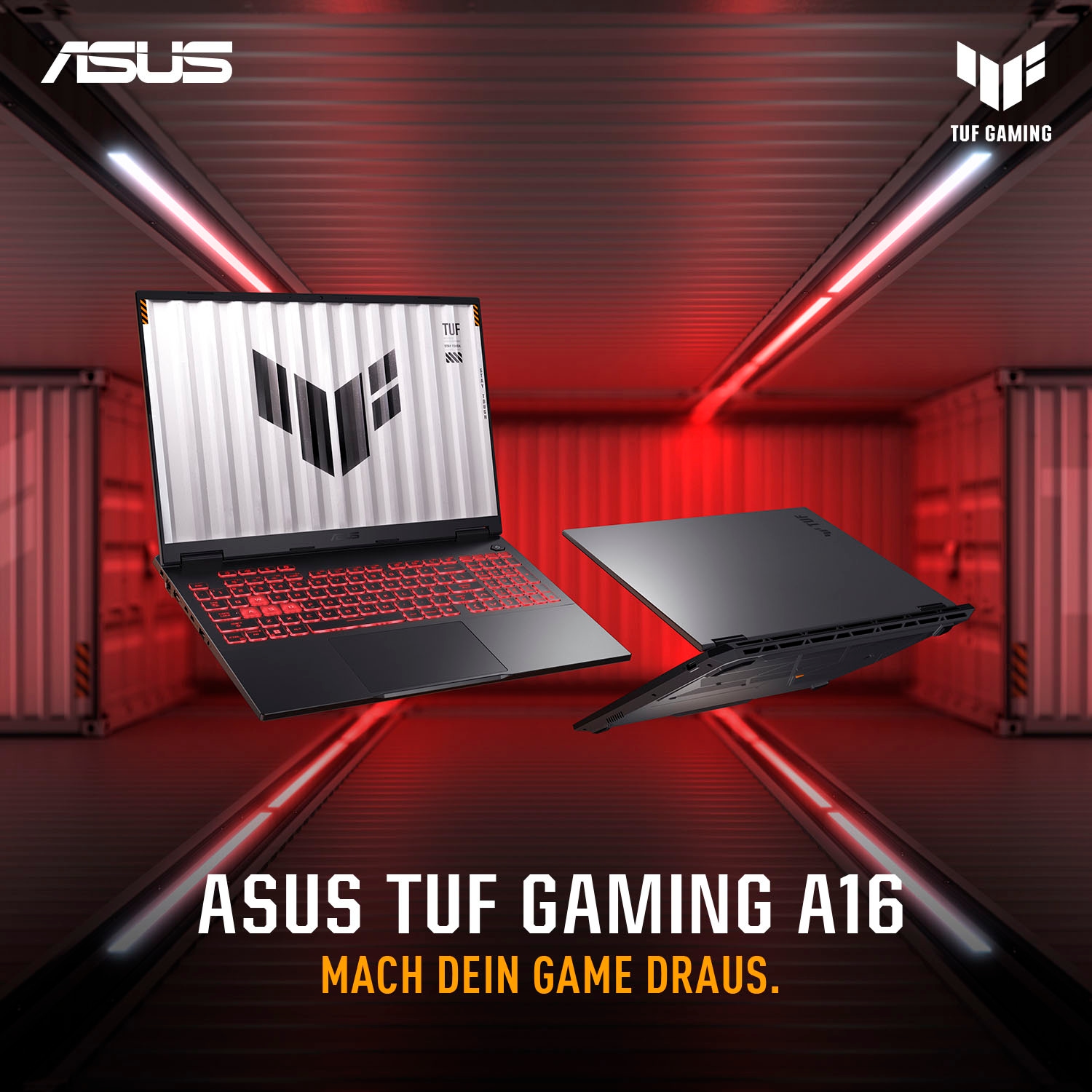 Asus Gaming-Notebook »TUF Gaming A16 FA608WI-QT010W«, 40,6 cm, / 16 Zoll, AMD, Ryzen™ AI 9, GeForce RTX 4070, 1000 GB SSD