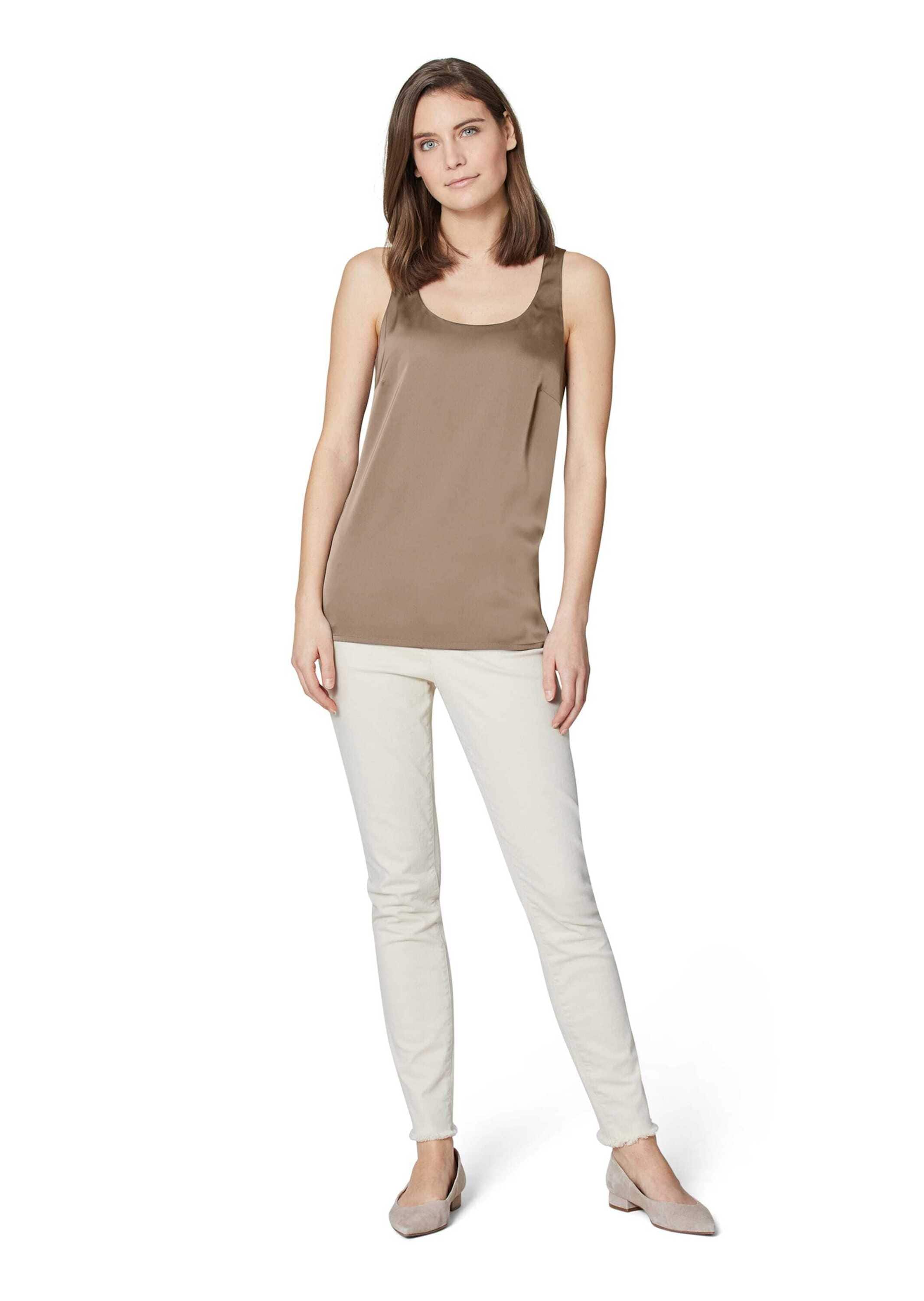 MADELEINE Trägertop »Blusentop Top aus feinem Glanz-Satin«