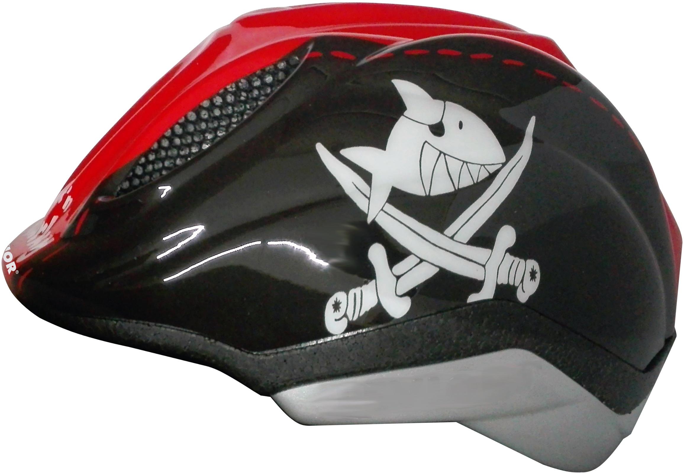 Levior Kinderfahrradhelm »Sharky« in schwarz, Größe M Kopfumfang: 52 cm - 58 cm