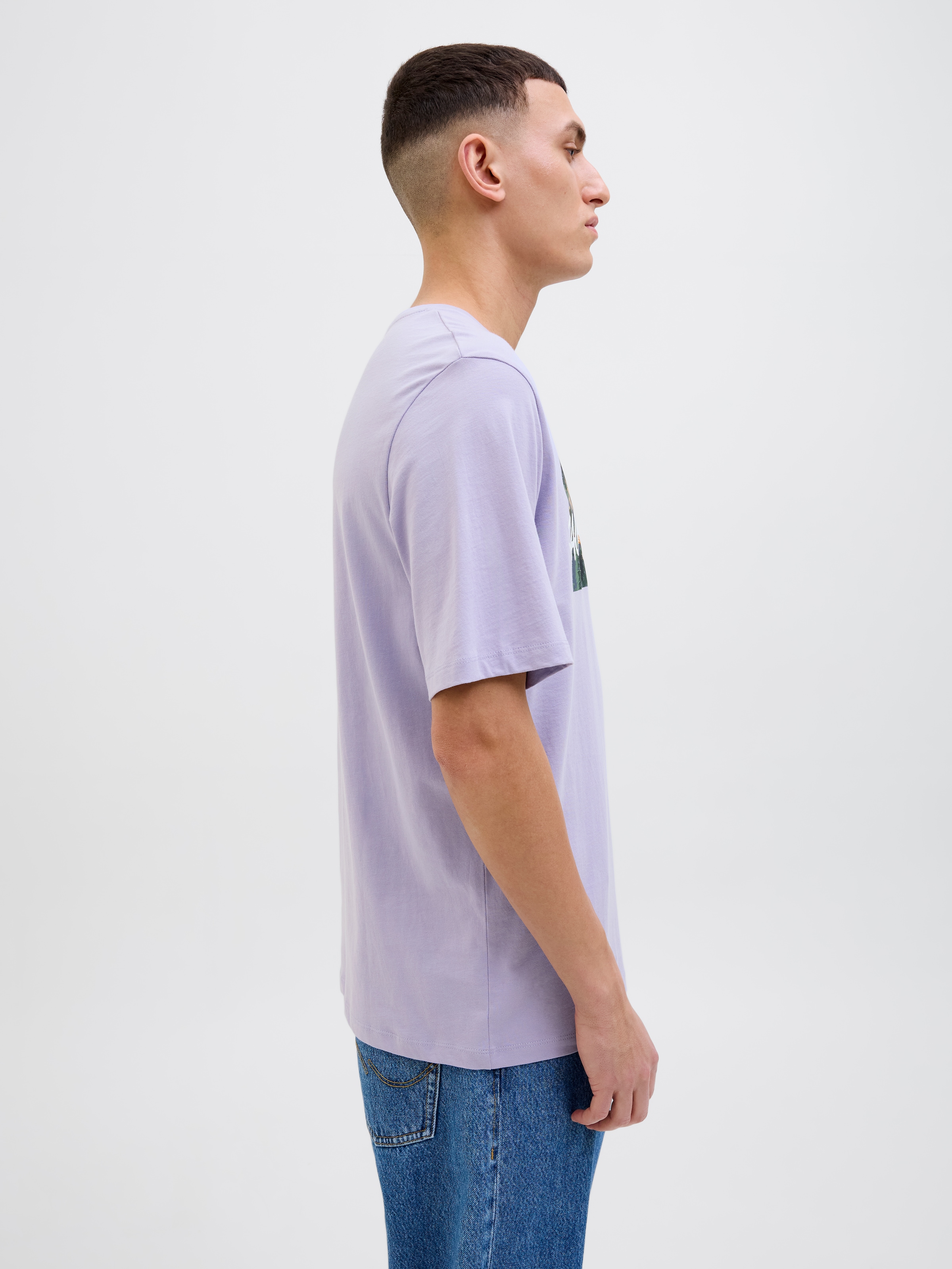Jack & Jones Print-Shirt »JJHAWAII SHAPE TEE SS CREW NECK«