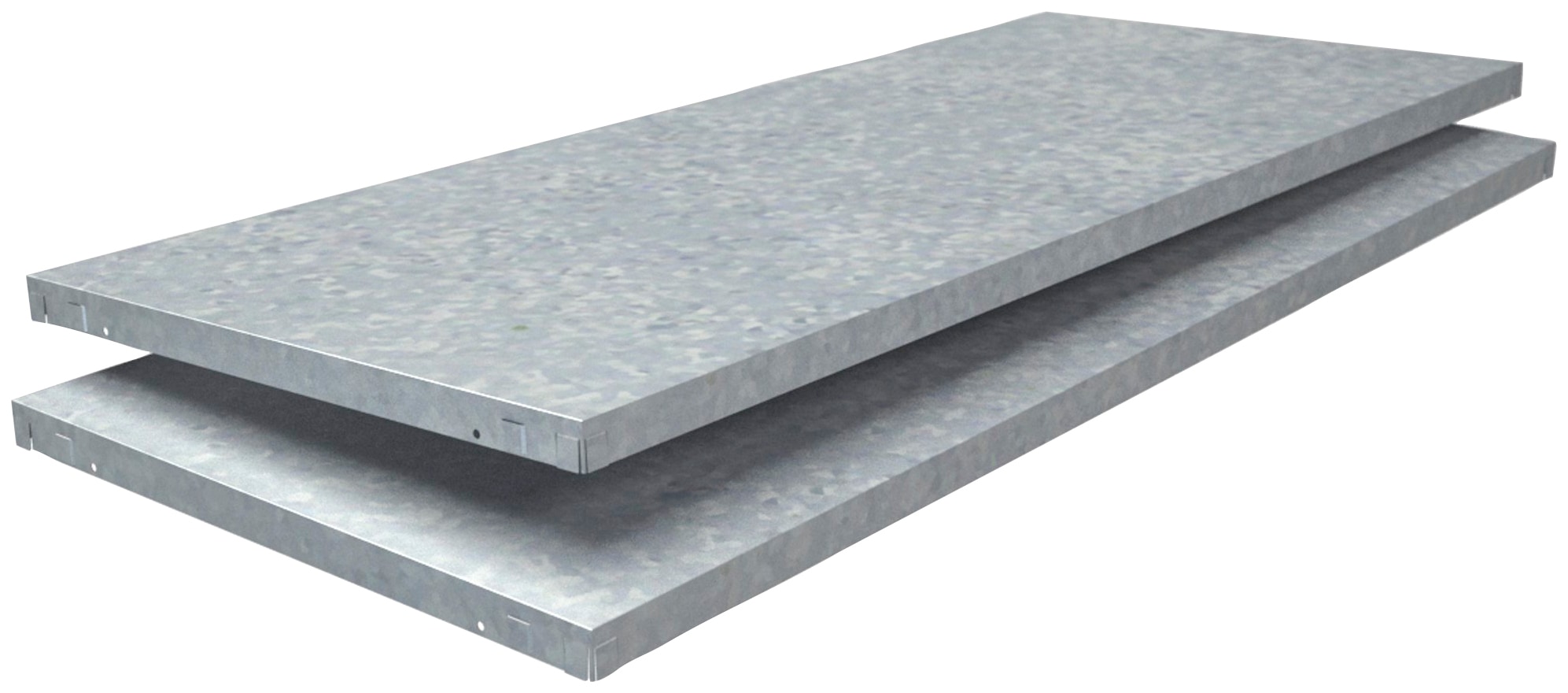 SCHULTE Regalwelt Regalelement »Stecksystem-Fachboden PowerMax«, 2 Stück verzinkt, 1200x500 mm