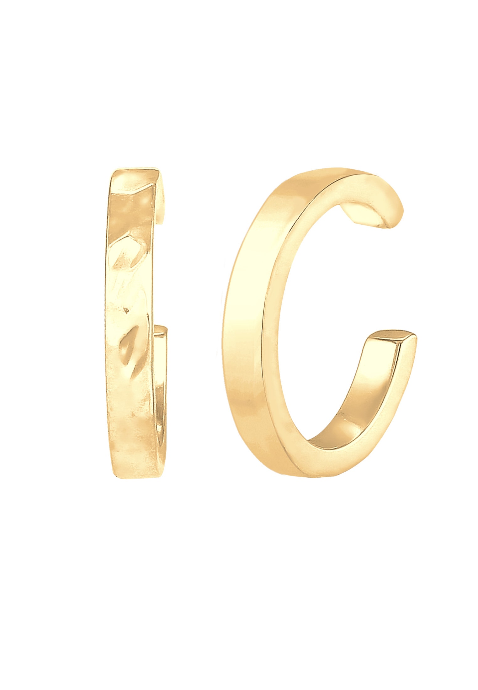 Elli Paar Ohrklemmen »Ohrringe Earcuff Set Organic Look 925 Silber«