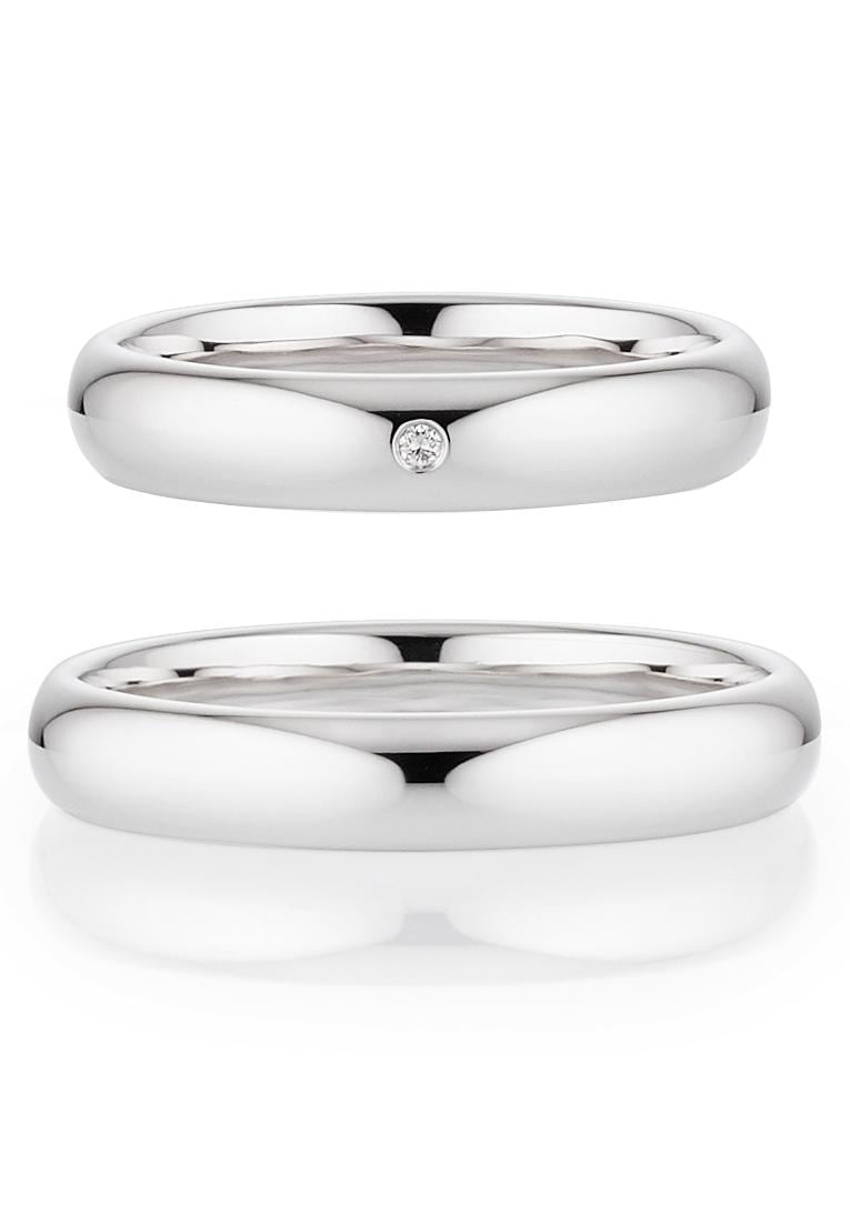 Bruno Banani Trauring »Schmuck Geschenk, Ehering Hochzeit Damenring Herrenring«, wahlweise mit oder ohne Brillant, Made in Germany