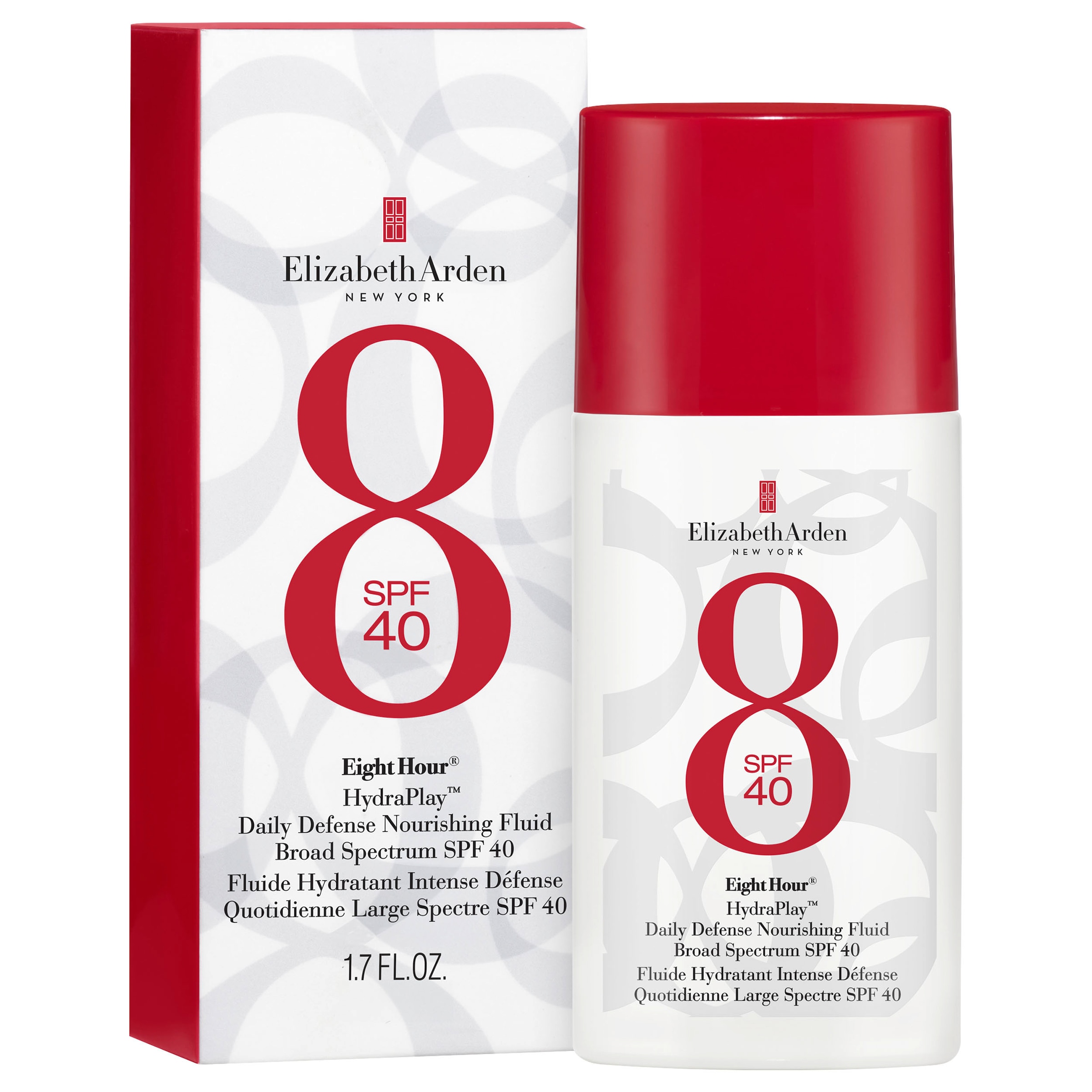 Elizabeth Arden Sonnenschutzcreme »EIGHT HOUR HYDRAPLAY DAILY DEFENSE SPF 40« für das Gesicht, mit Lichtschutzfaktor 40, parfümfrei, vegan