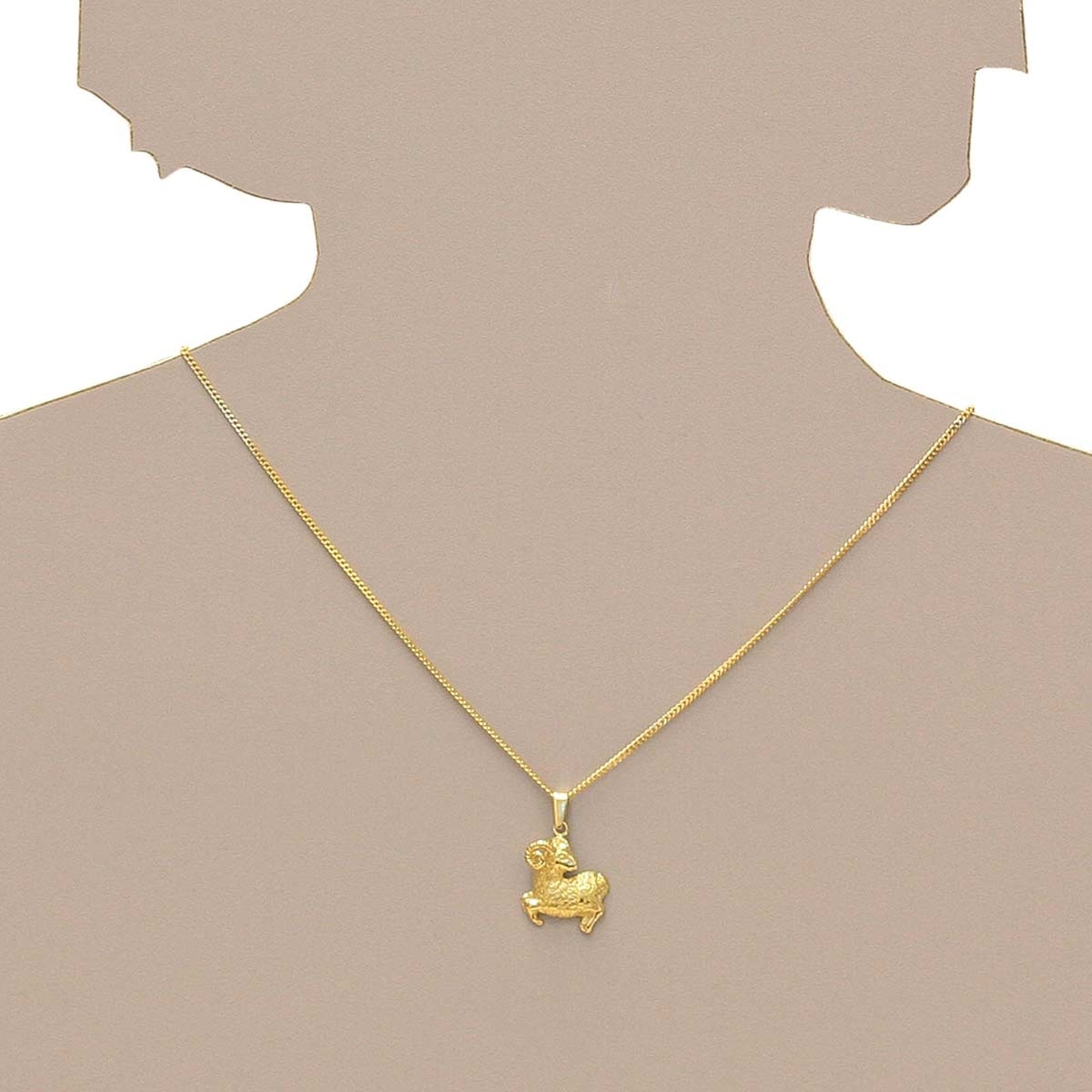 OSTSEE-SCHMUCK Kette und Anhänger Set »- Tierkreiszeichen Widder - Gold 333/000 -,«
