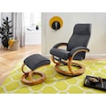 my home Relaxsessel »Lille«, aus weichem Luxus-Microfaser Bezug und einem schönen Holzgestell, Sitzhöhe 46 cm